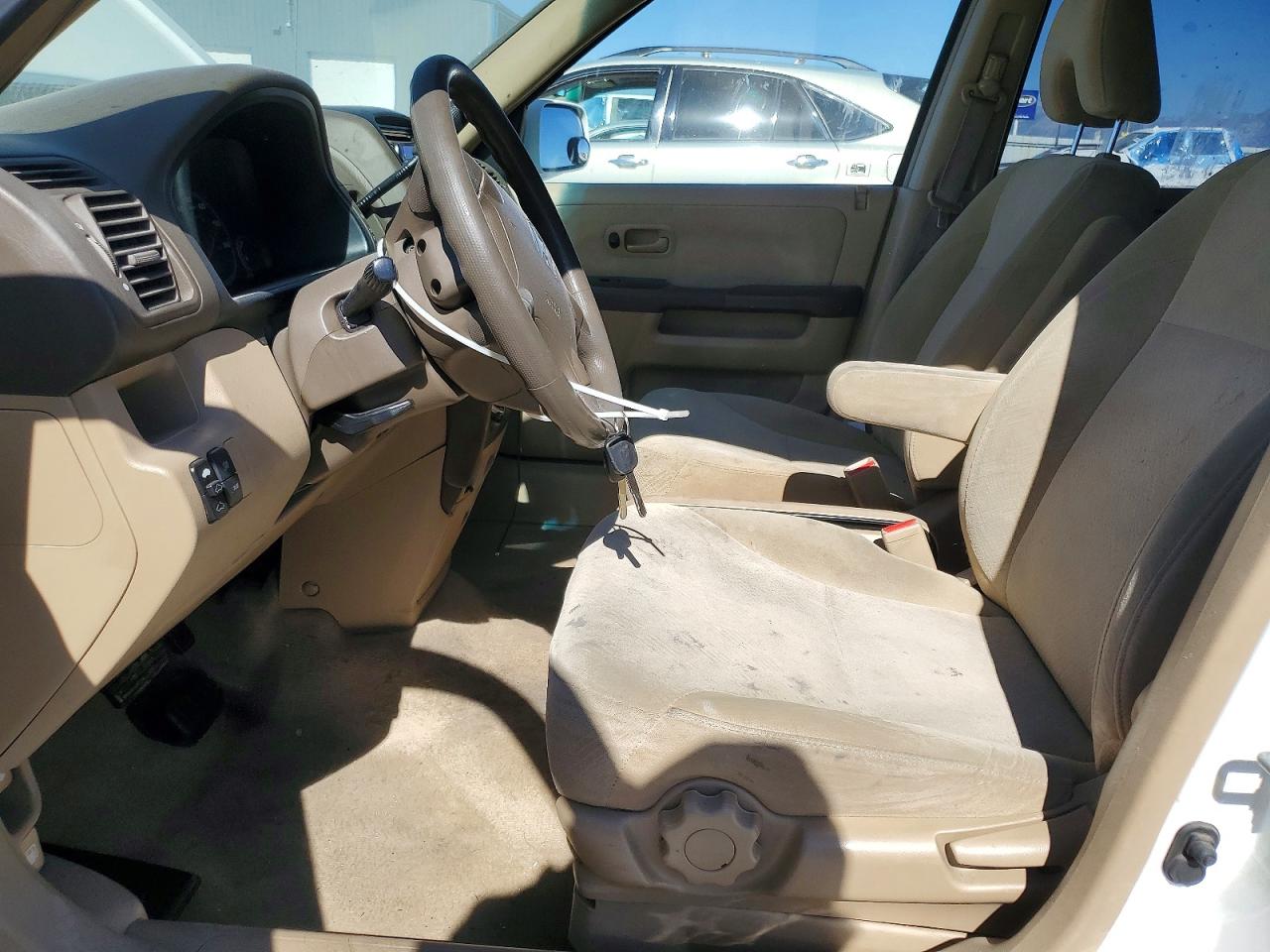 2006 Honda Cr-v Ex White vin: JHLRD78806C016417