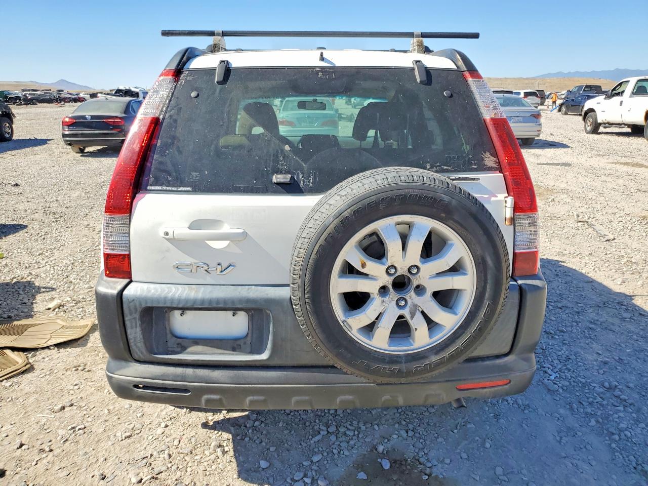 2006 Honda Cr-v Ex White vin: JHLRD78806C016417