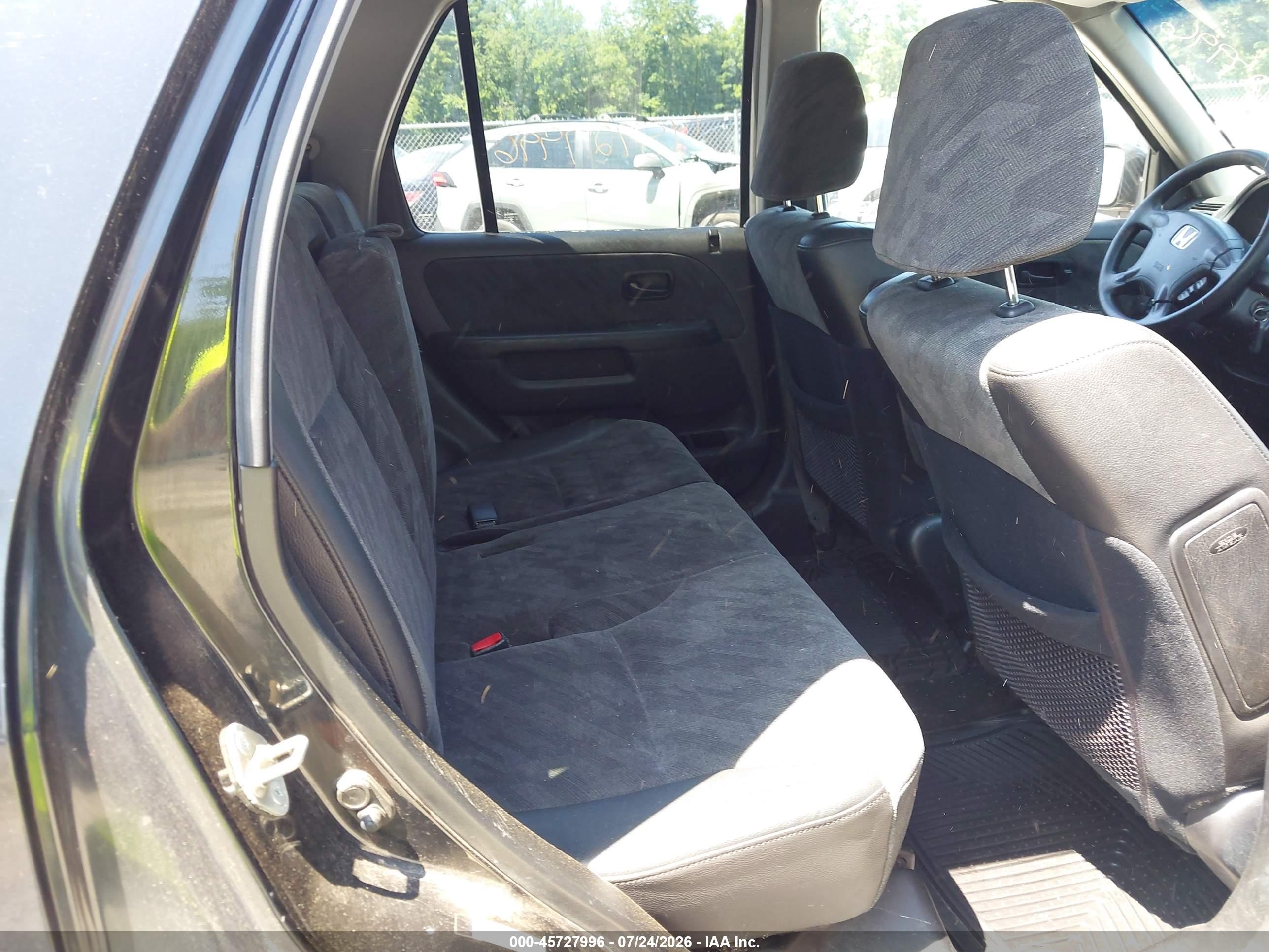 2002 Honda Cr-v Ex Black vin: JHLRD78812C011995