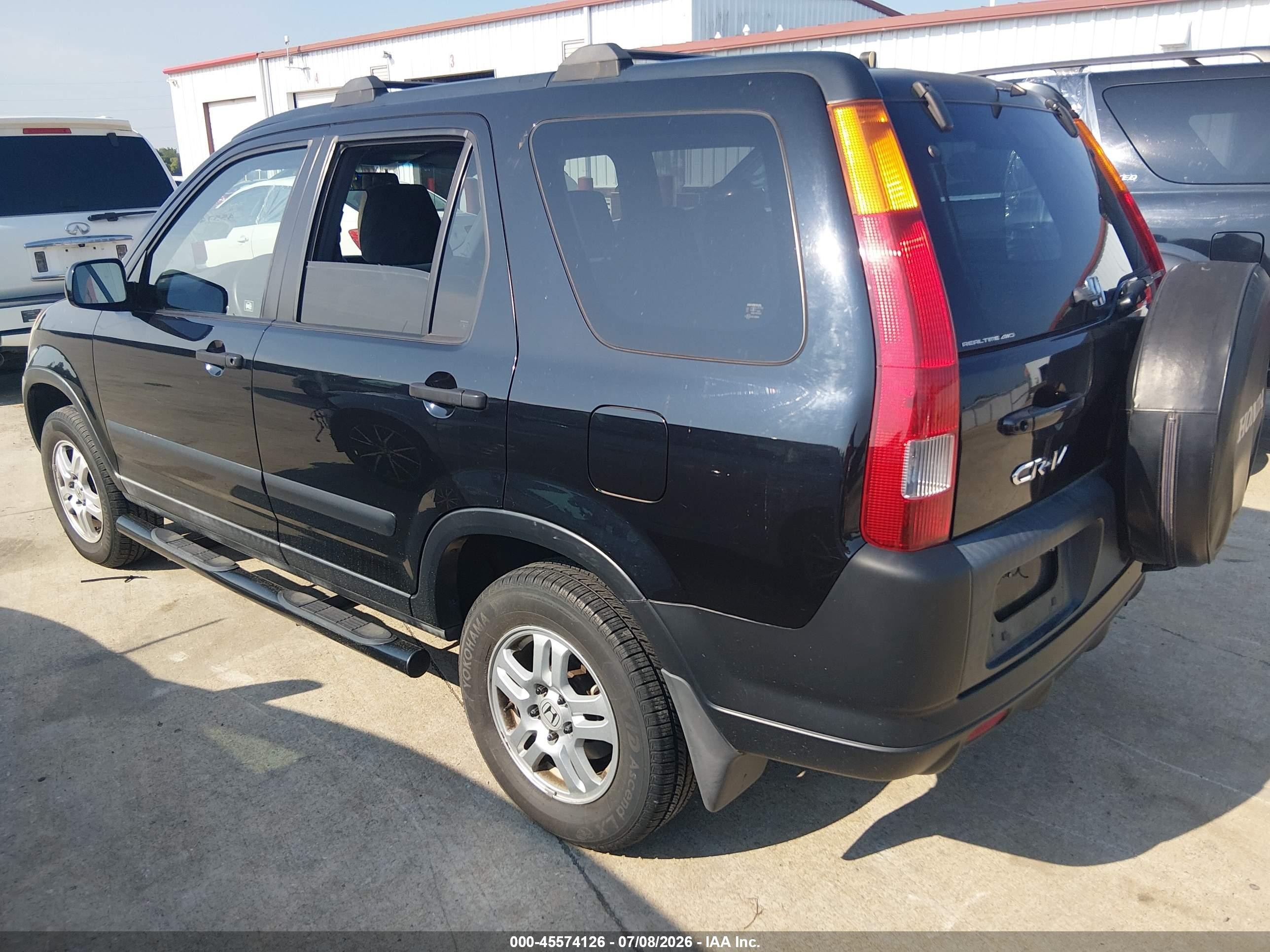 2002 Honda Cr-v Ex Black vin: JHLRD78812C014329
