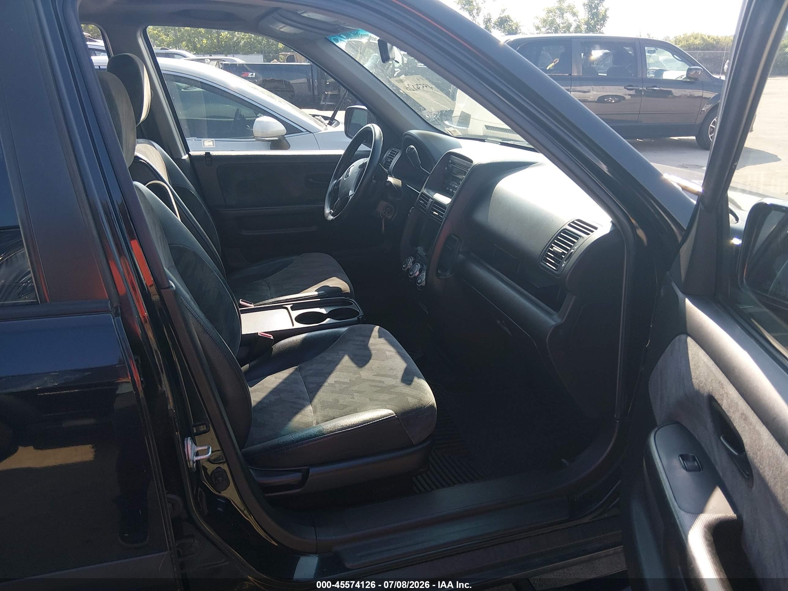 2002 Honda Cr-v Ex Black vin: JHLRD78812C014329