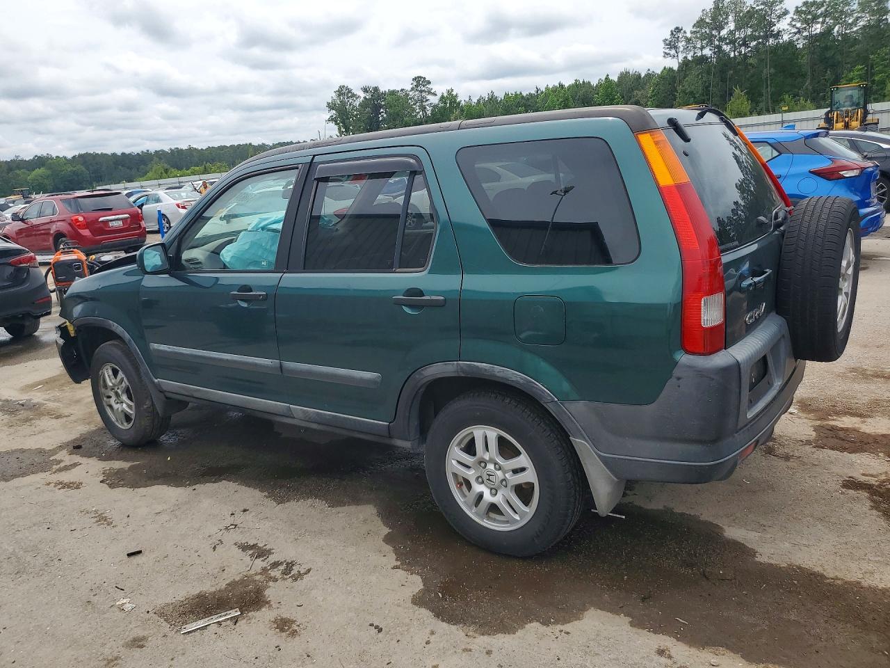 2002 Honda Cr-v Ex Green vin: JHLRD78812C017568