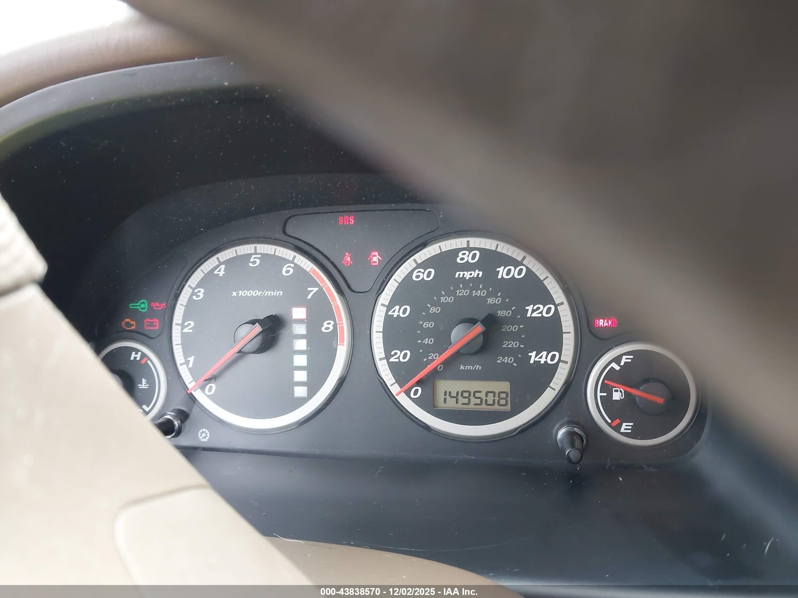 2002 Honda Cr-v Ex Brown vin: JHLRD78812C091654