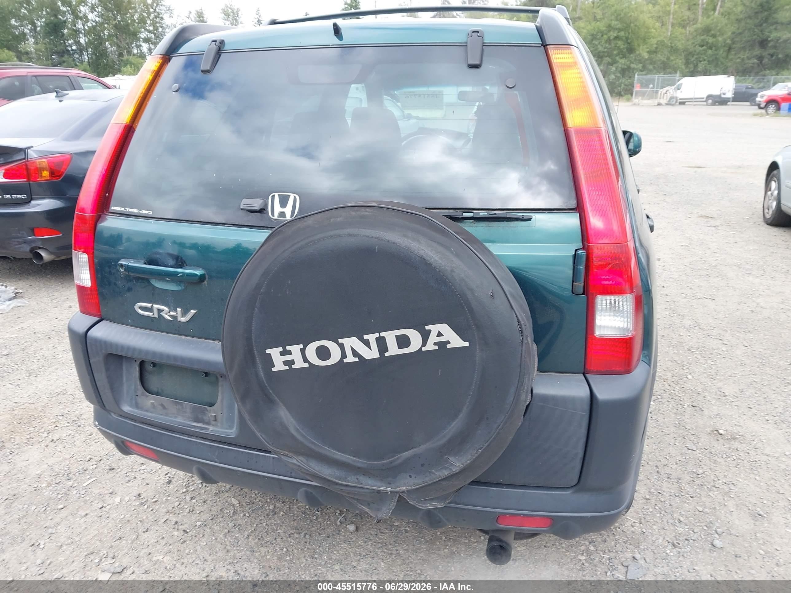 2003 Honda Cr-v Ex Green vin: JHLRD78813C032136