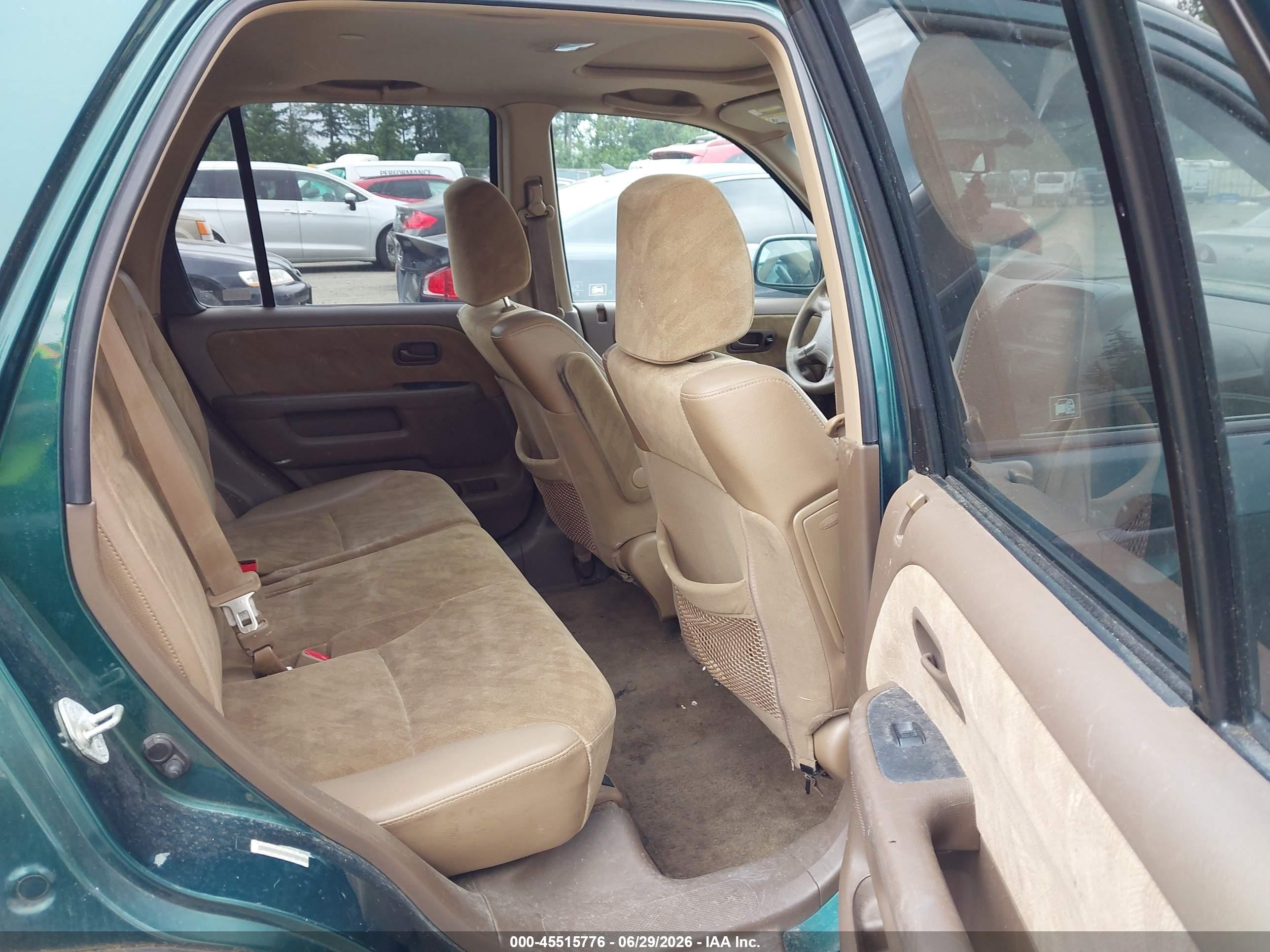 2003 Honda Cr-v Ex Green vin: JHLRD78813C032136