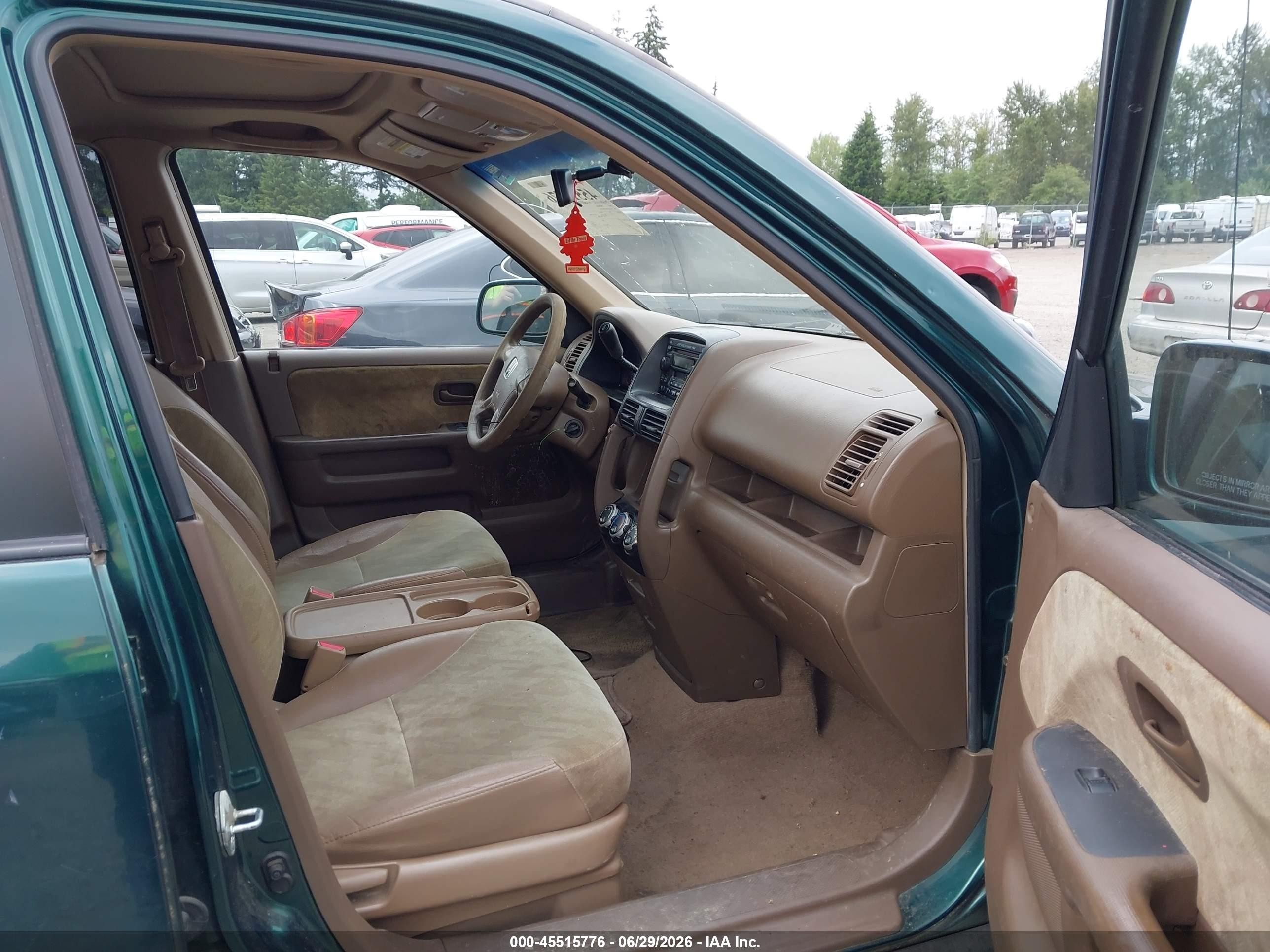 2003 Honda Cr-v Ex Green vin: JHLRD78813C032136