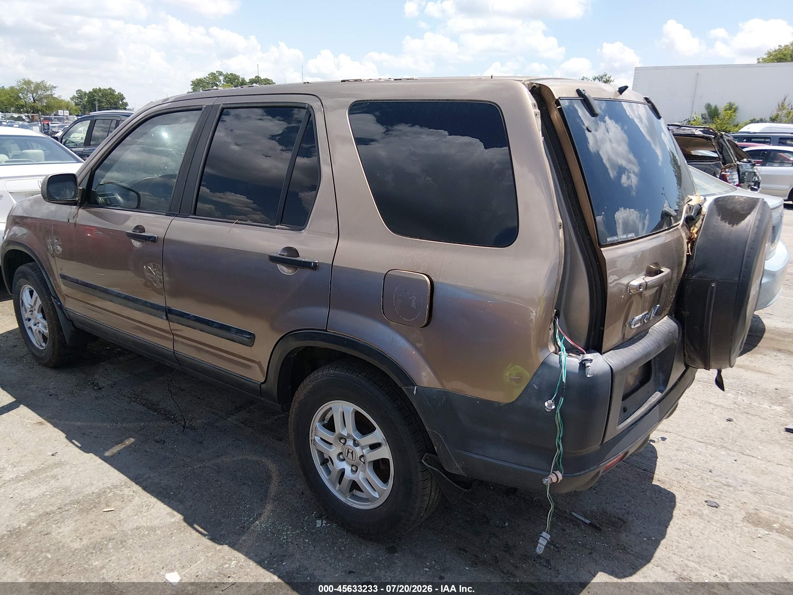 2004 Honda Cr-v Ex Золотой vin: JHLRD78814C007772
