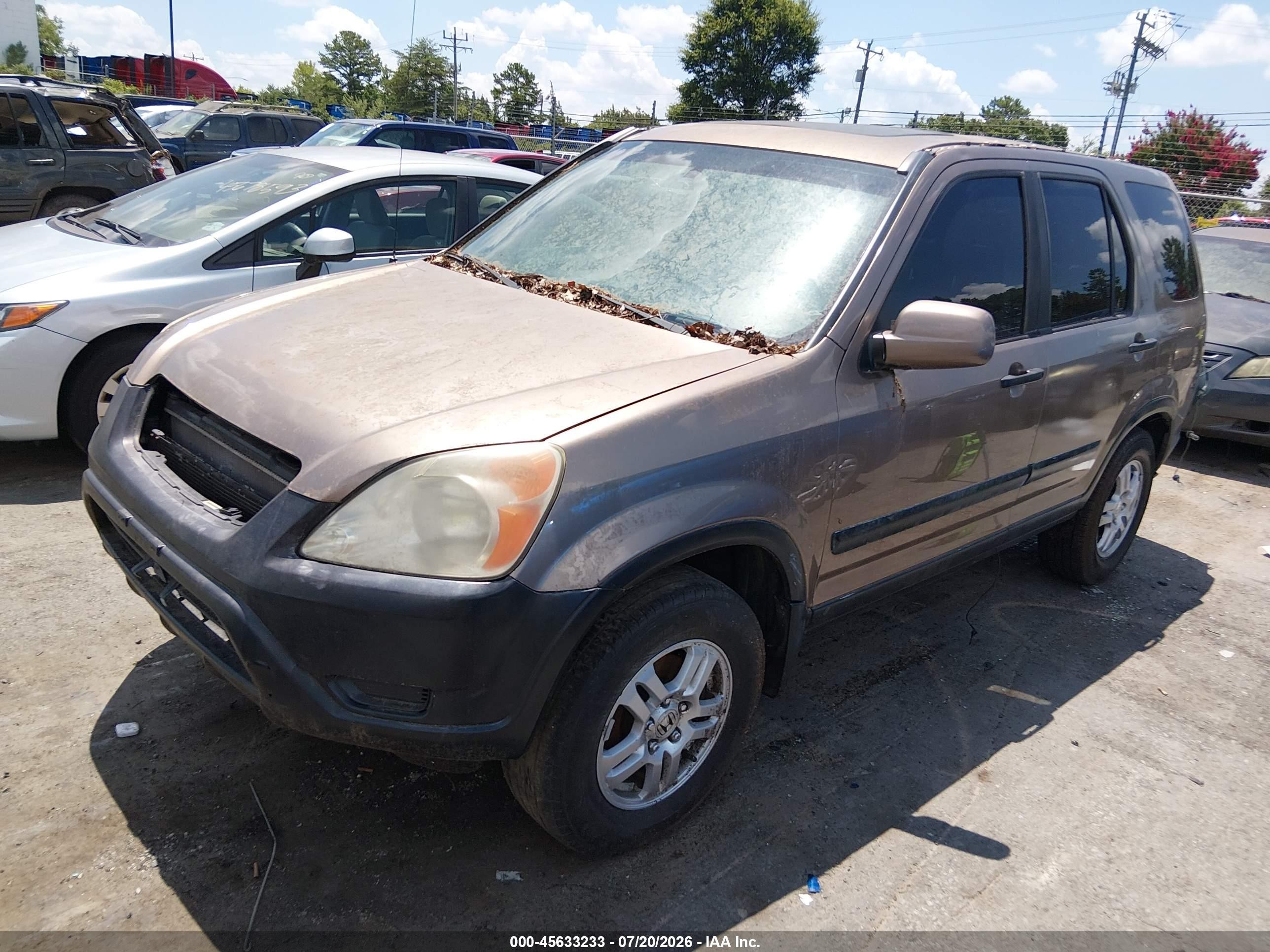 2004 Honda Cr-v Ex Золотой vin: JHLRD78814C007772