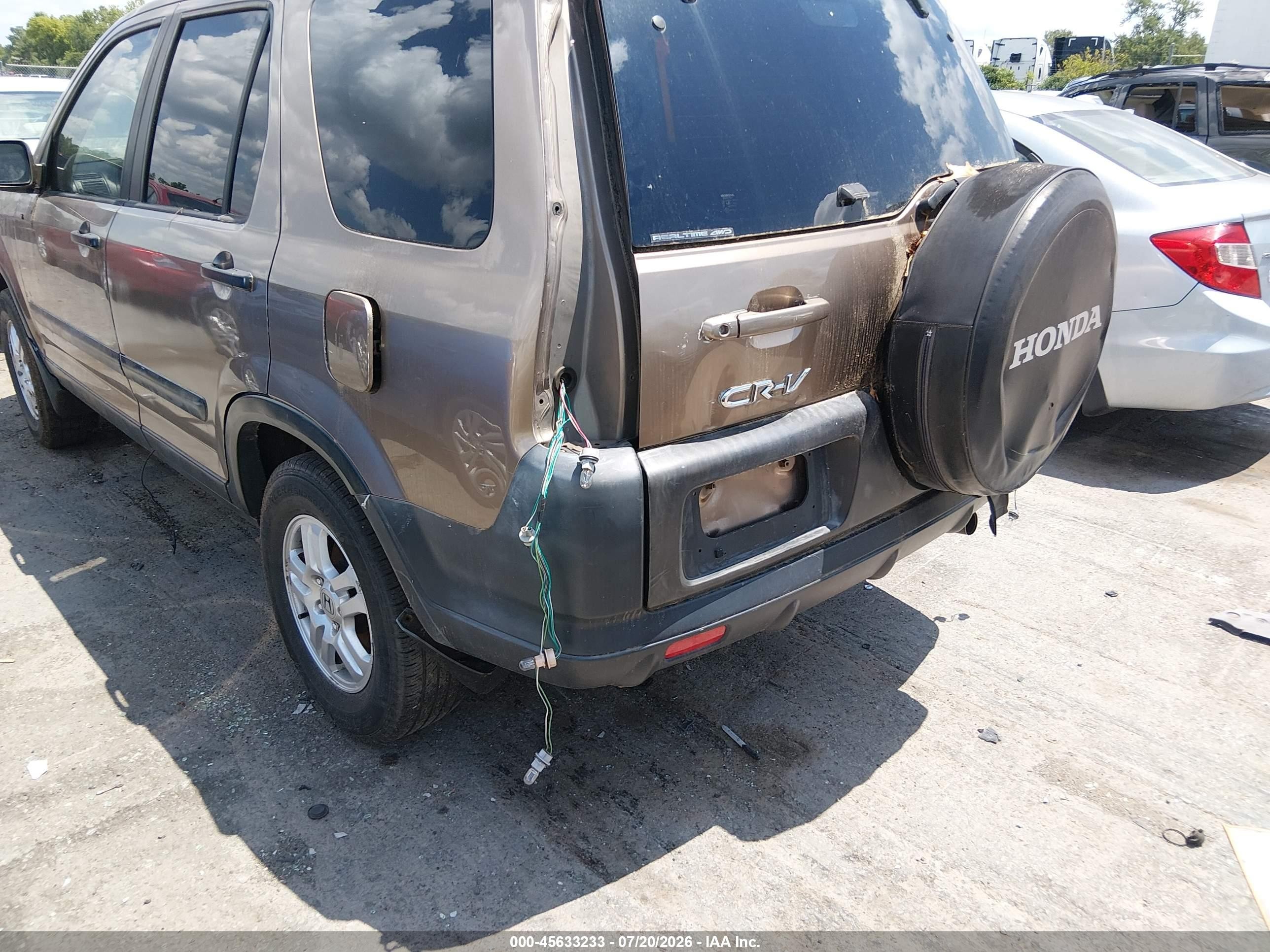 2004 Honda Cr-v Ex Золотой vin: JHLRD78814C007772