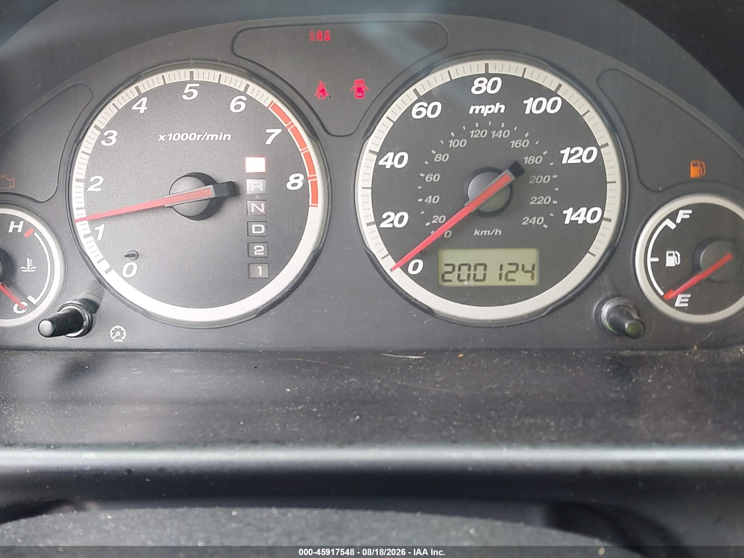 2004 Honda Cr-v Ex Blue vin: JHLRD78814C011708