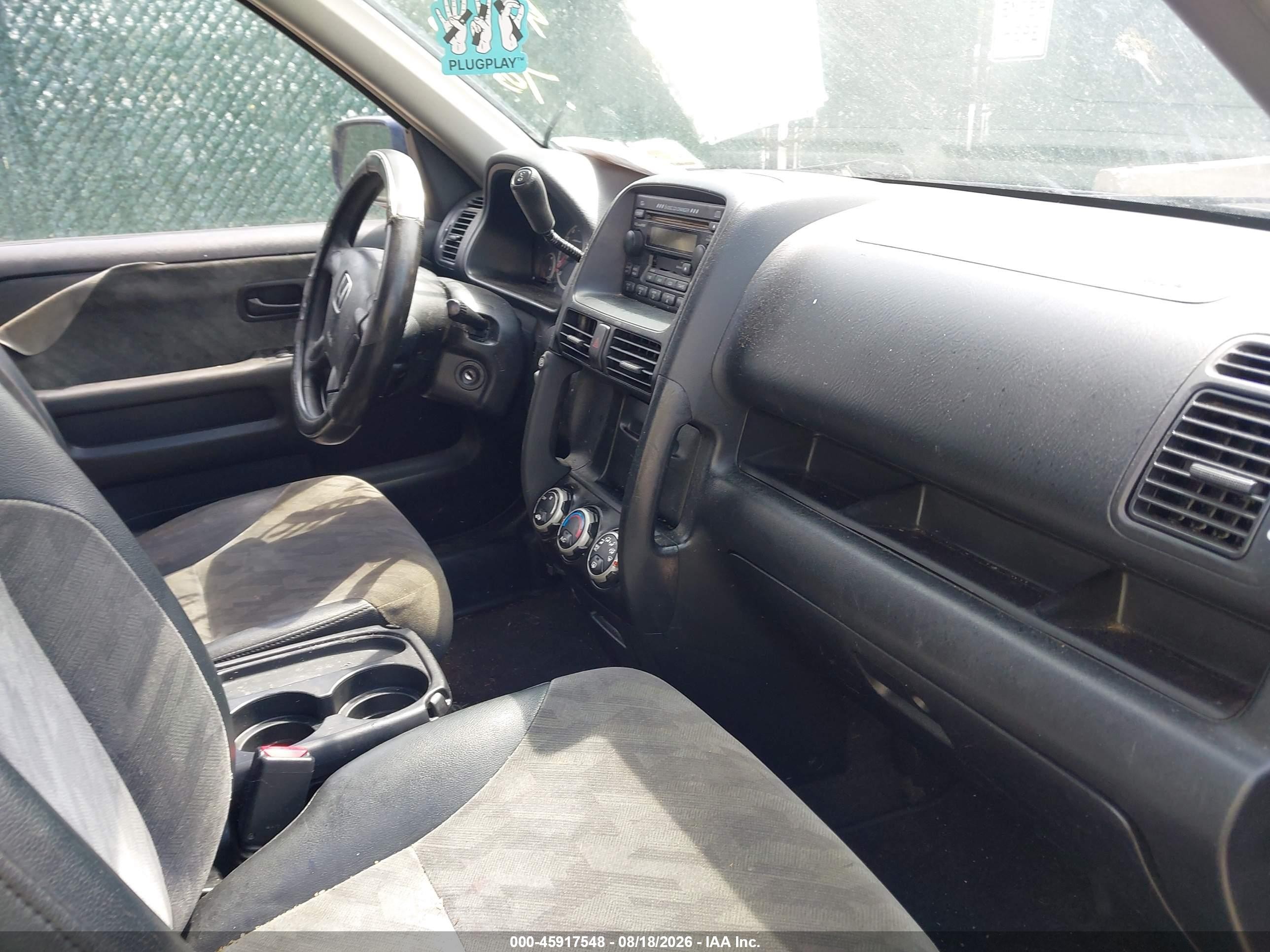 2004 Honda Cr-v Ex Blue vin: JHLRD78814C011708