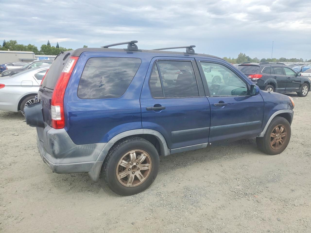 2005 Honda Cr-v Ex Blue vin: JHLRD78815C048601