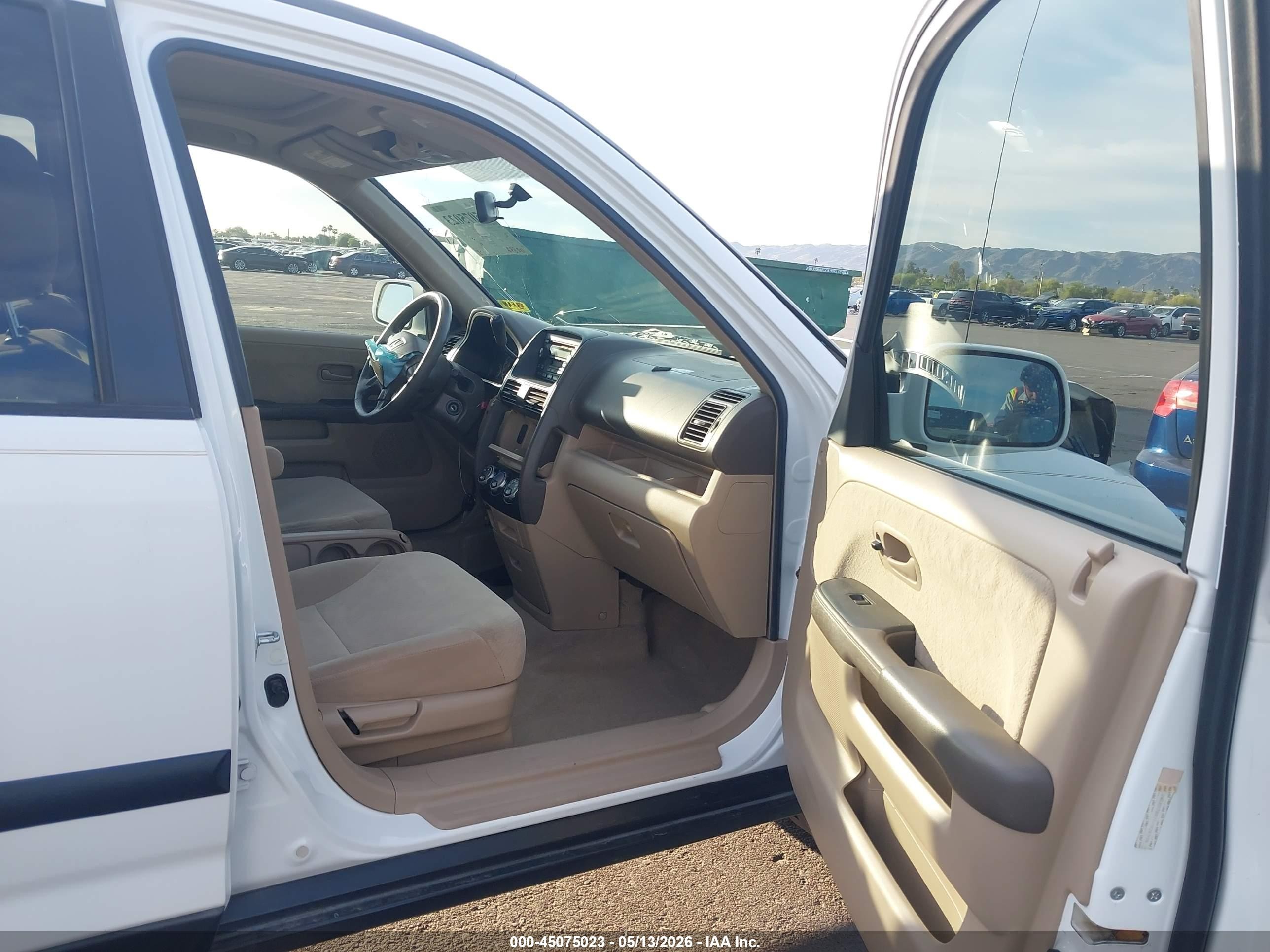 2006 Honda Cr-v Ex White vin: JHLRD78816C026938