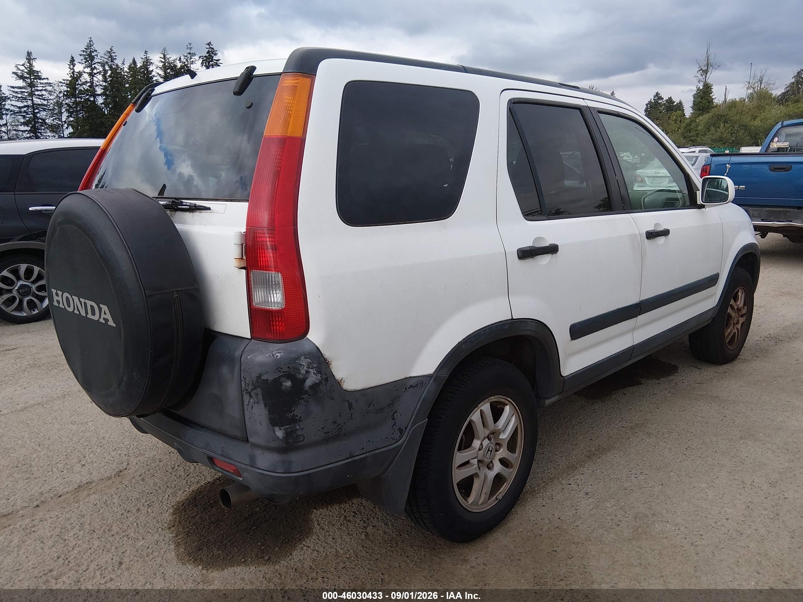2002 Honda Cr-v Ex Белый vin: JHLRD78822C005266