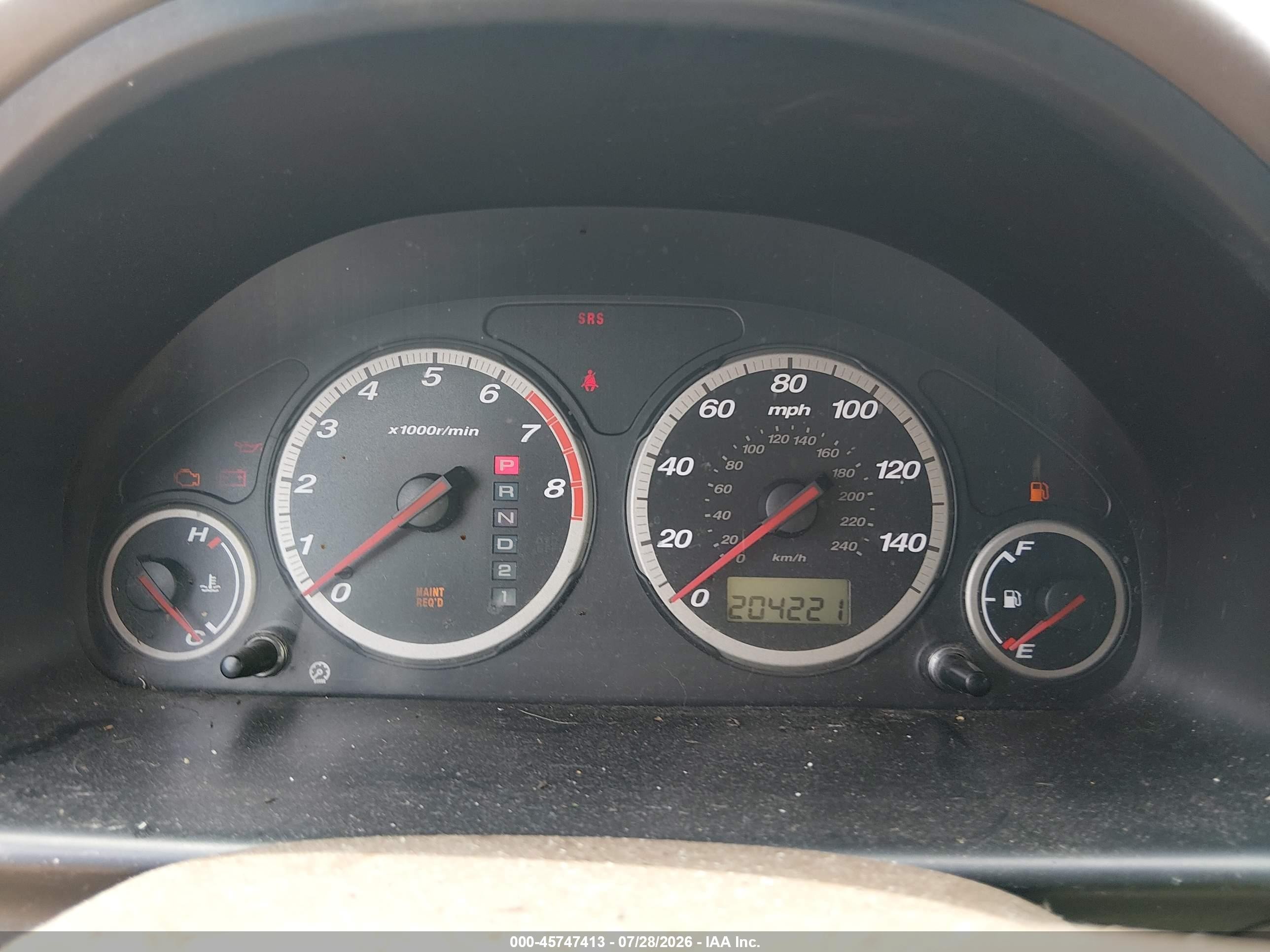 2002 Honda Cr-v Ex Maroon vin: JHLRD78822C013934