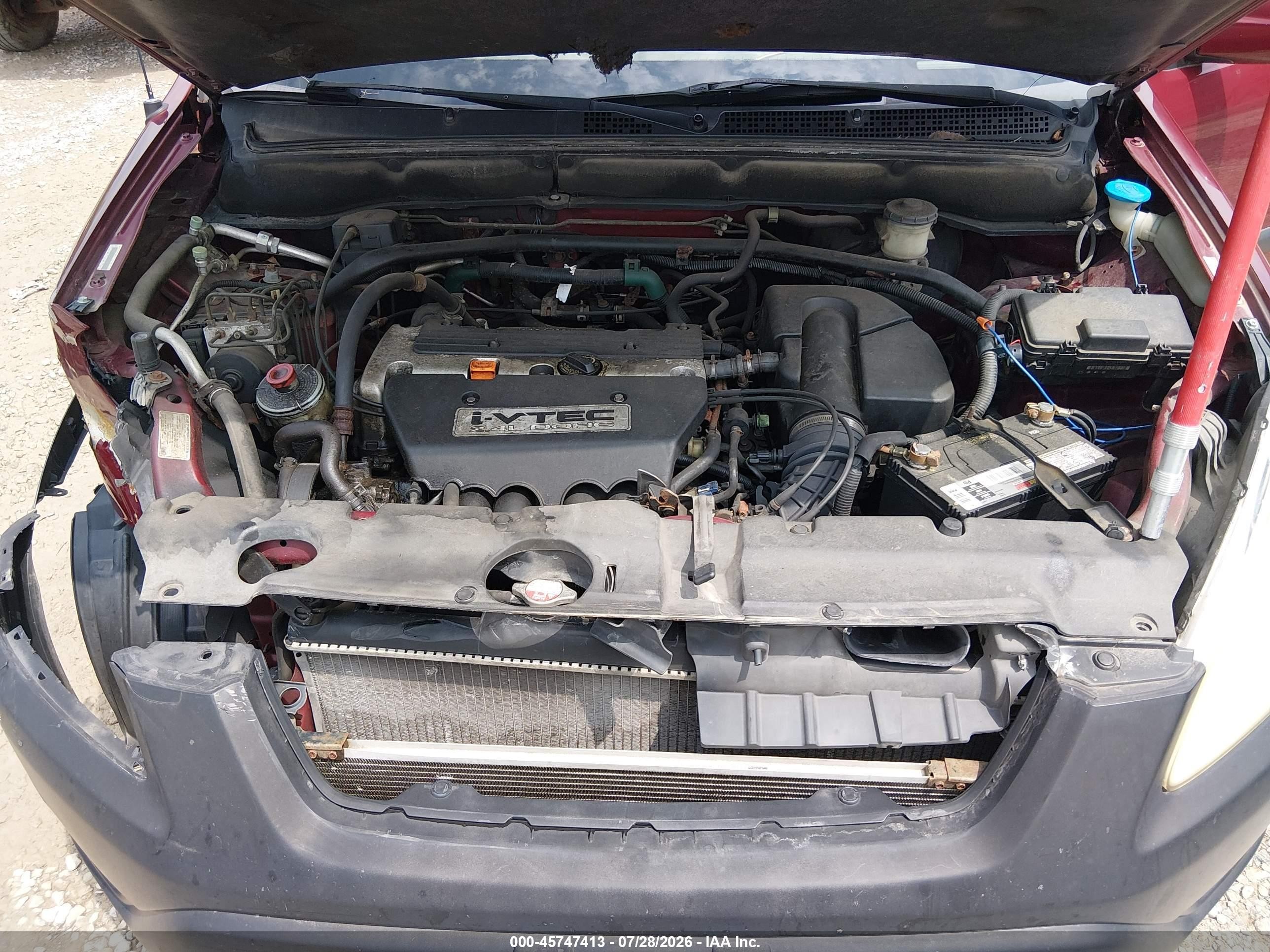2002 Honda Cr-v Ex Maroon vin: JHLRD78822C013934