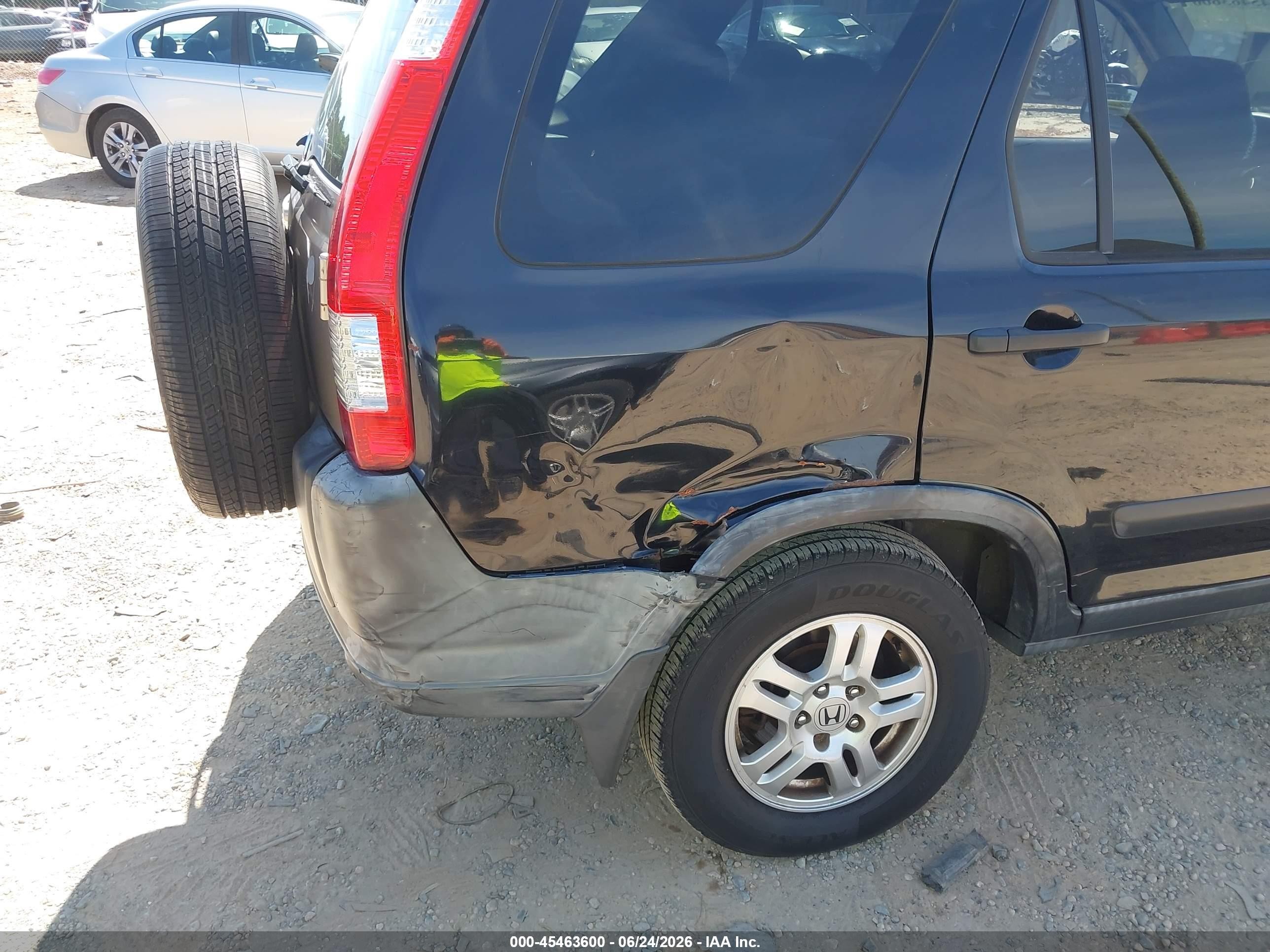 2002 Honda Cr-v Ex Black vin: JHLRD78822C070862