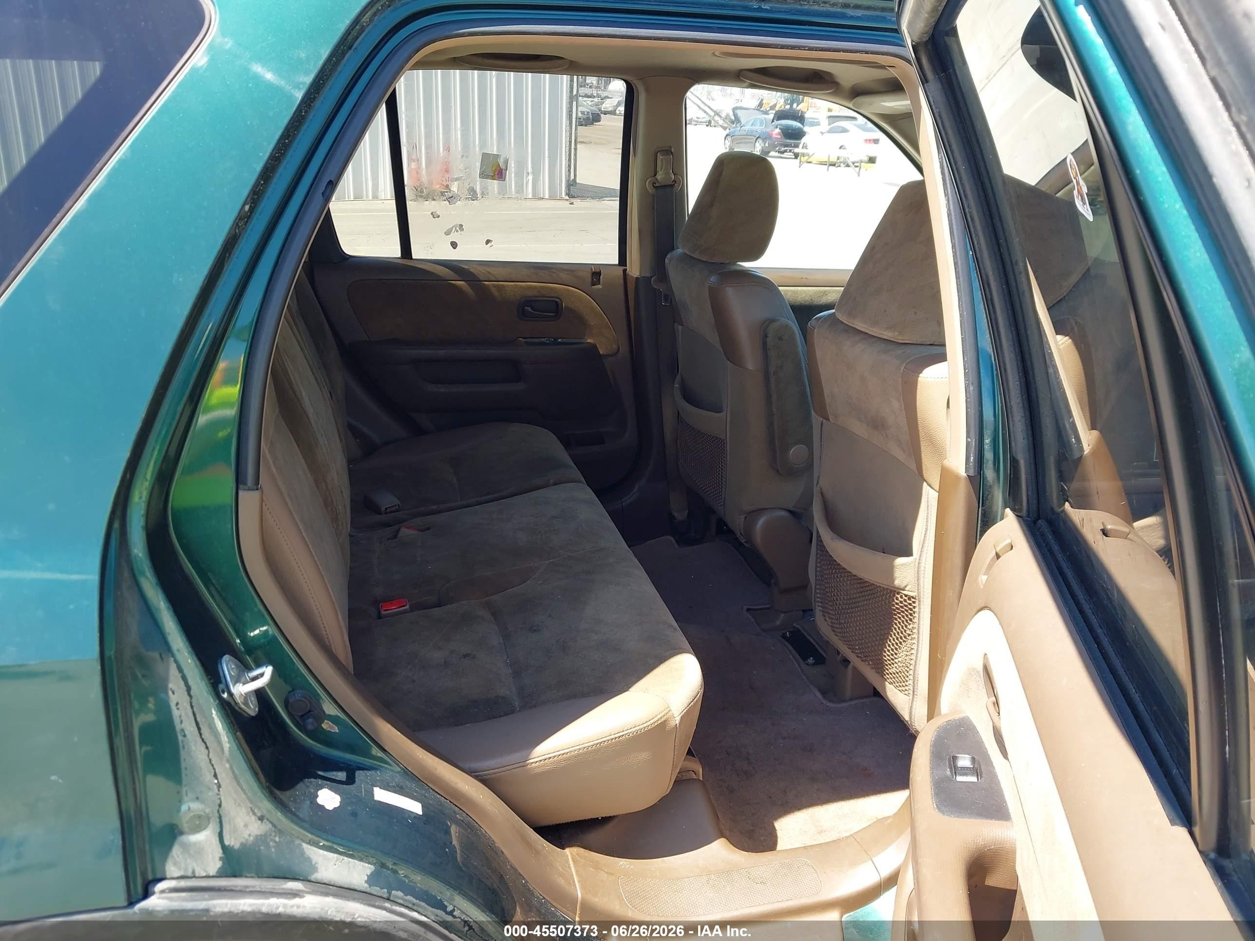 2002 Honda Cr-v Ex Green vin: JHLRD78822C077360