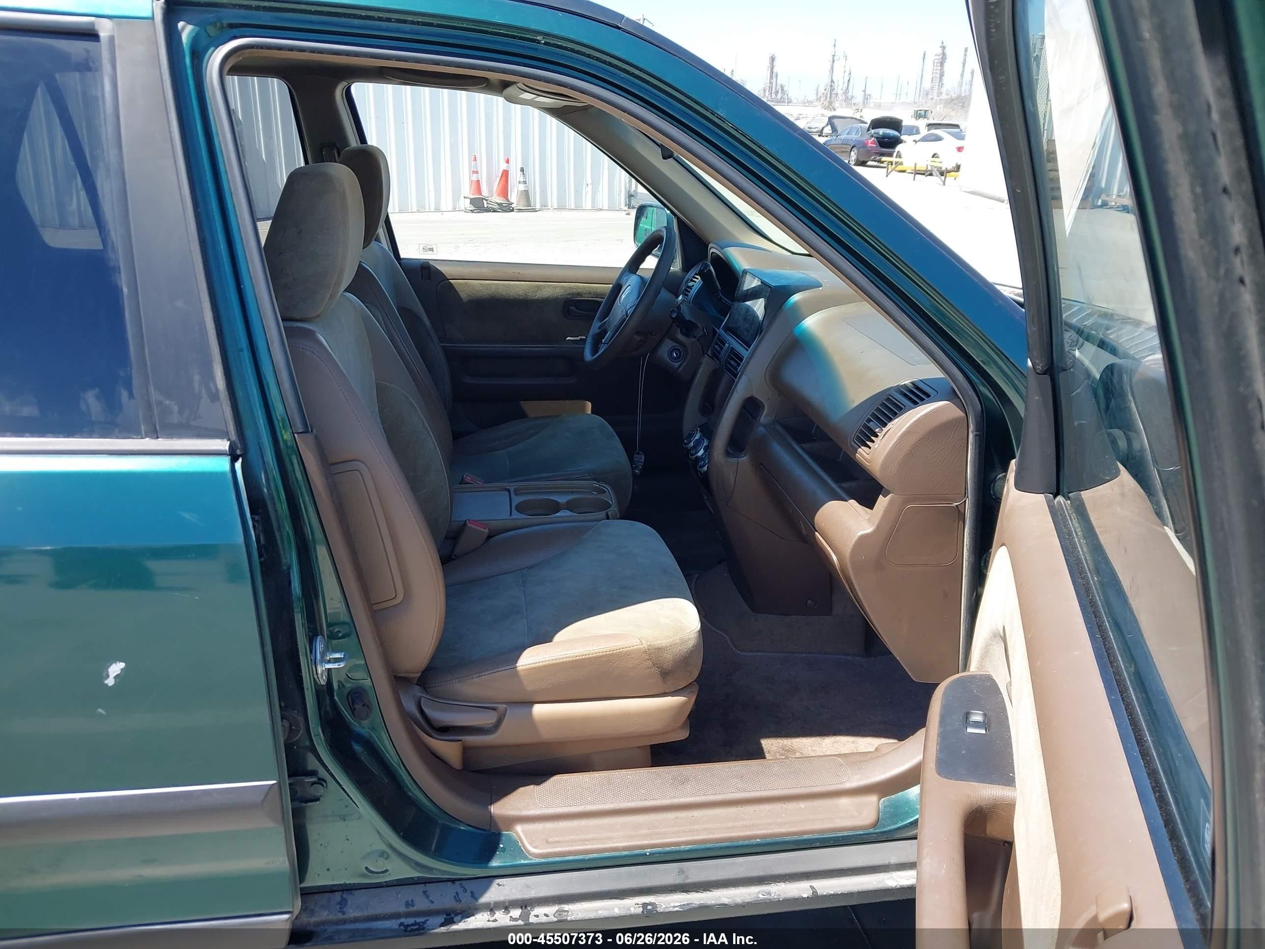 2002 Honda Cr-v Ex Green vin: JHLRD78822C077360
