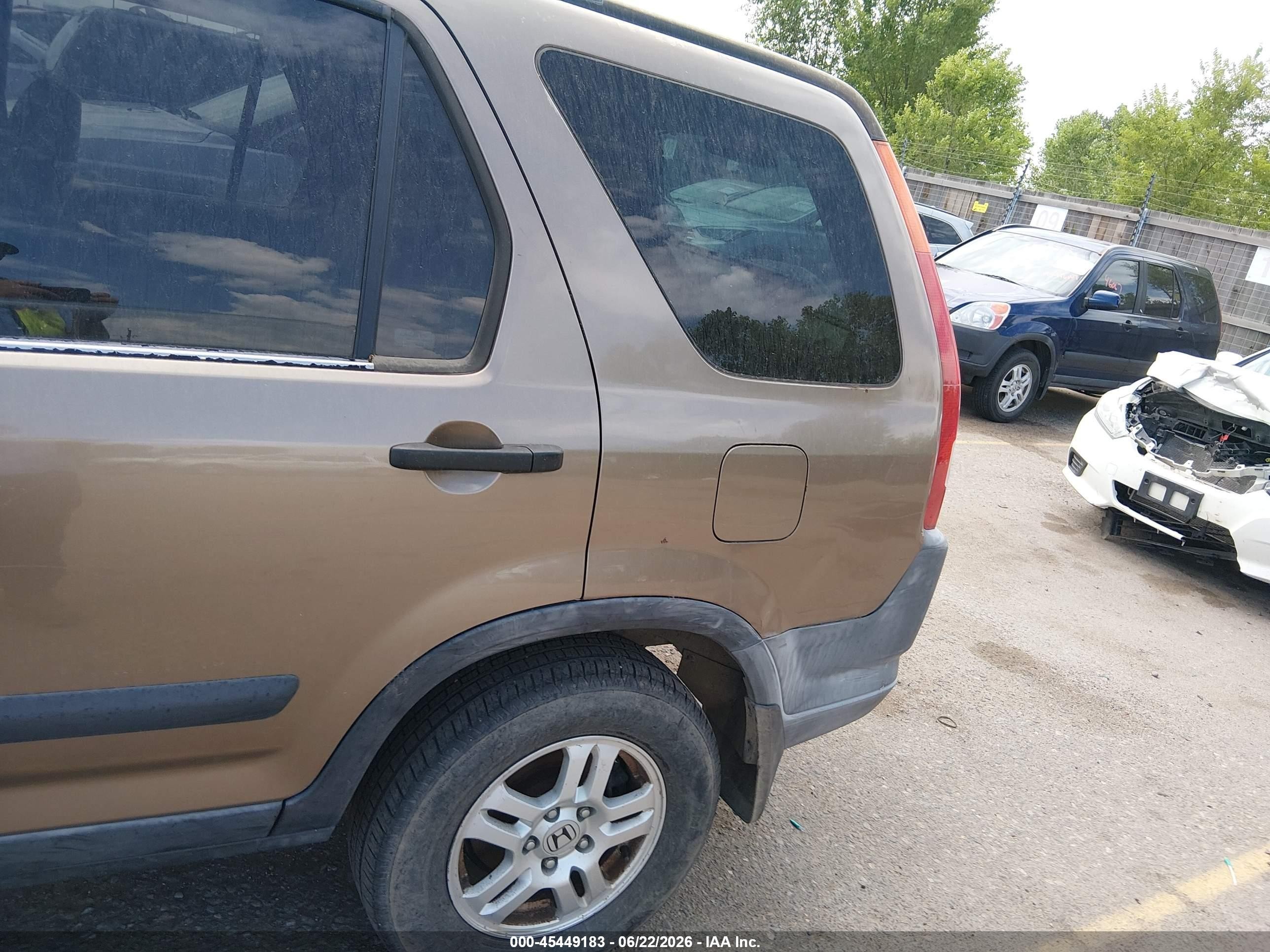 2003 Honda Cr-v Ex Brown vin: JHLRD78823C015748
