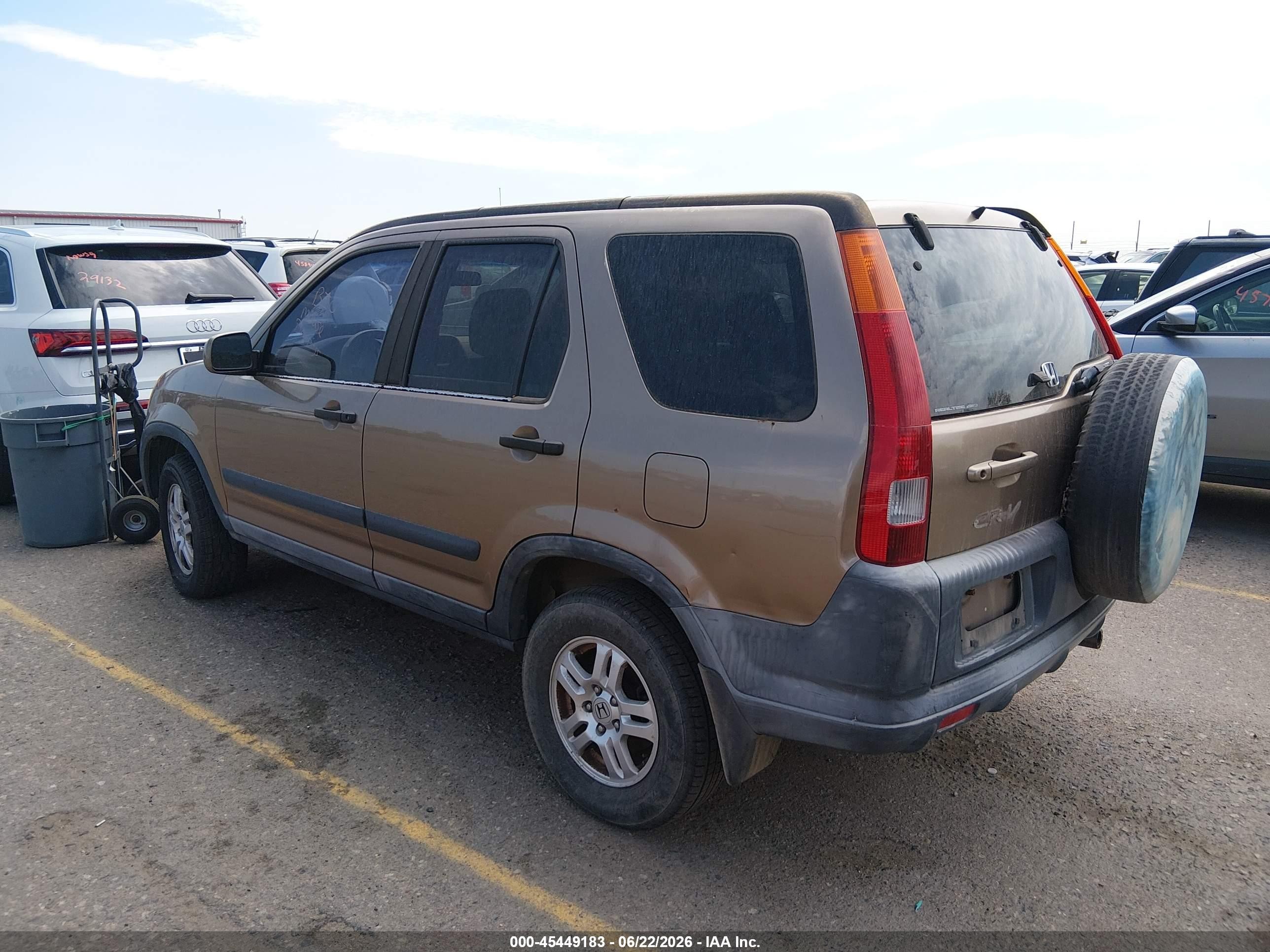 2003 Honda Cr-v Ex Brown vin: JHLRD78823C015748