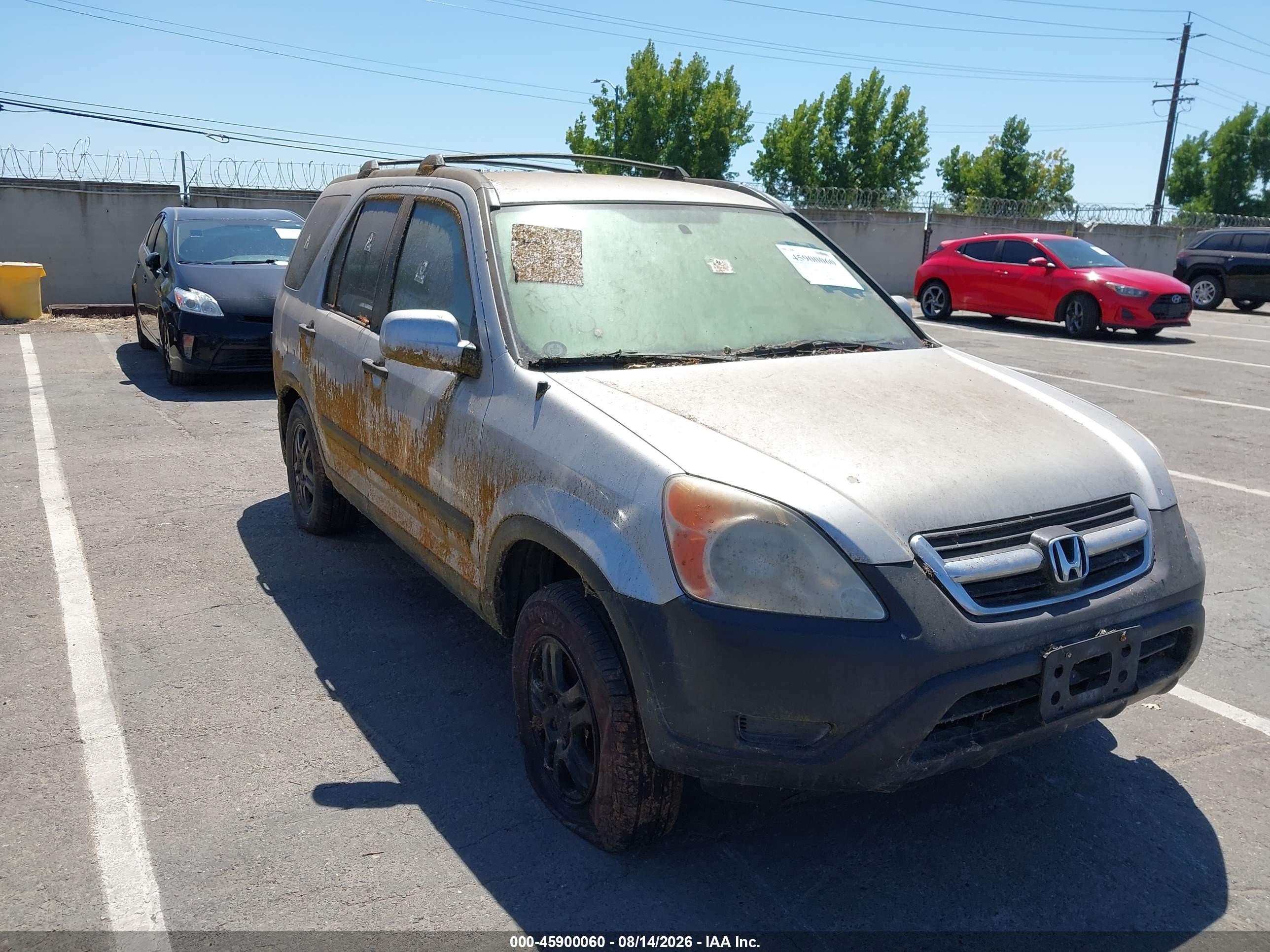 2003 Honda Cr-v Ex Silver vin: JHLRD78823C802084