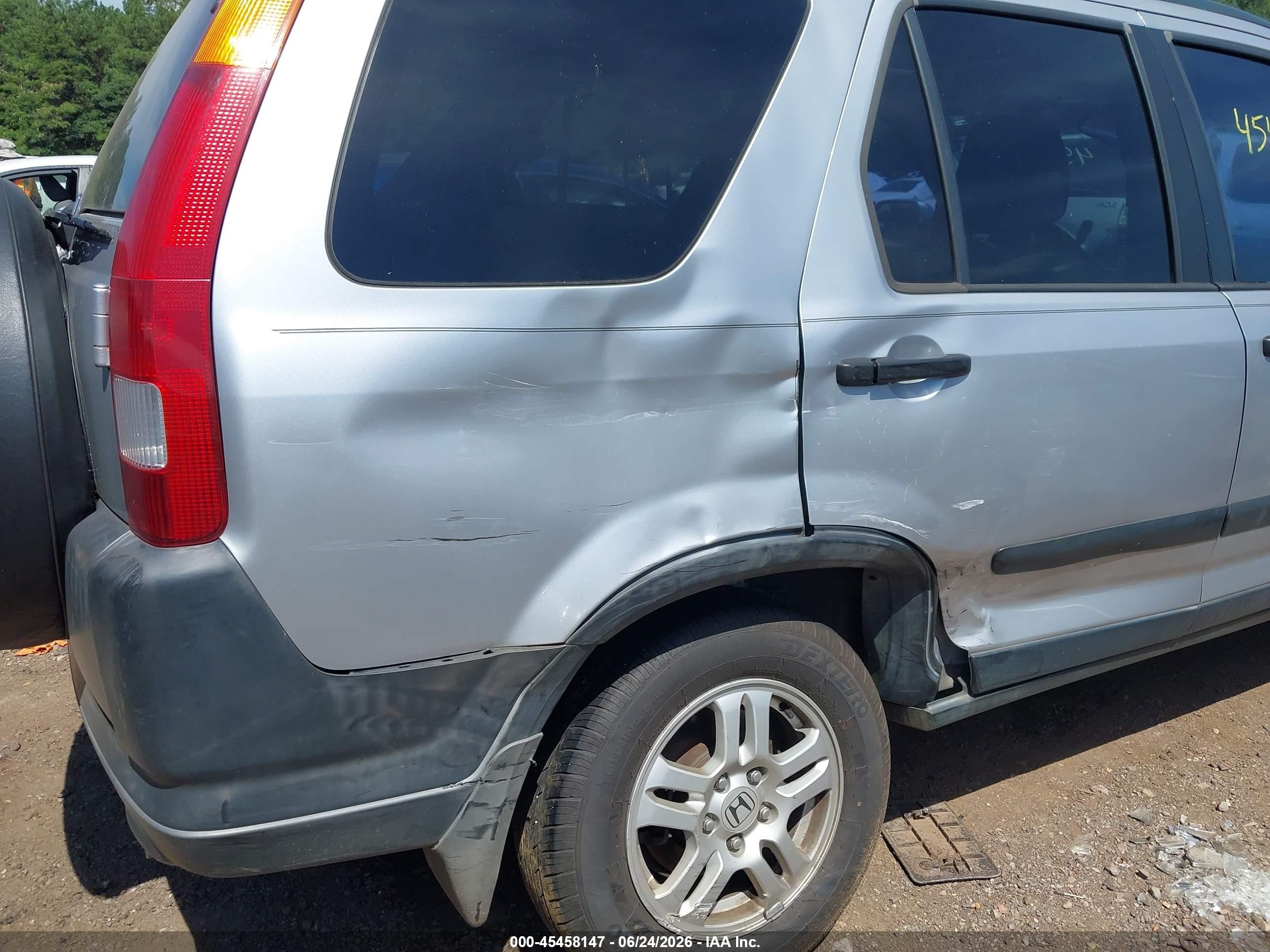 2004 Honda Cr-v Ex Silver vin: JHLRD78824C013421