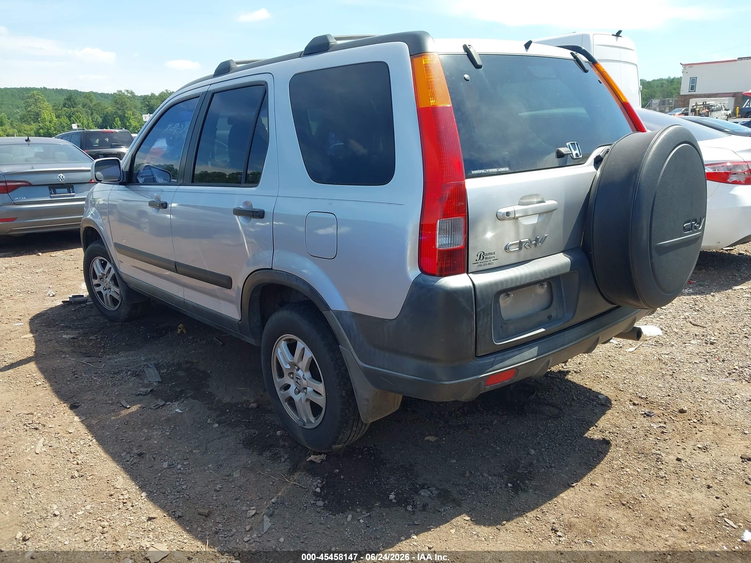 2004 Honda Cr-v Ex Silver vin: JHLRD78824C013421