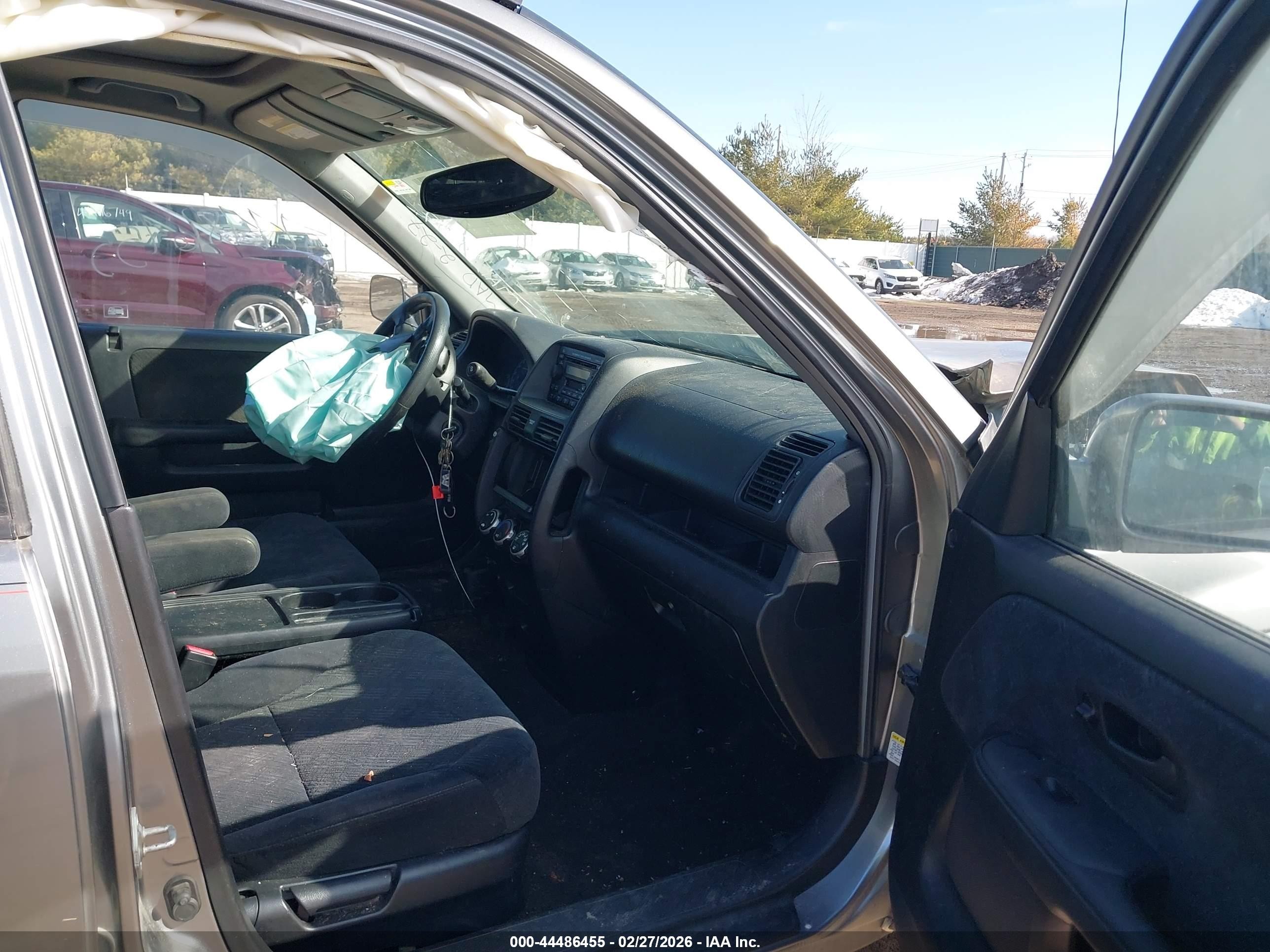 2005 Honda Cr-v Ex Gray vin: JHLRD78825C011606