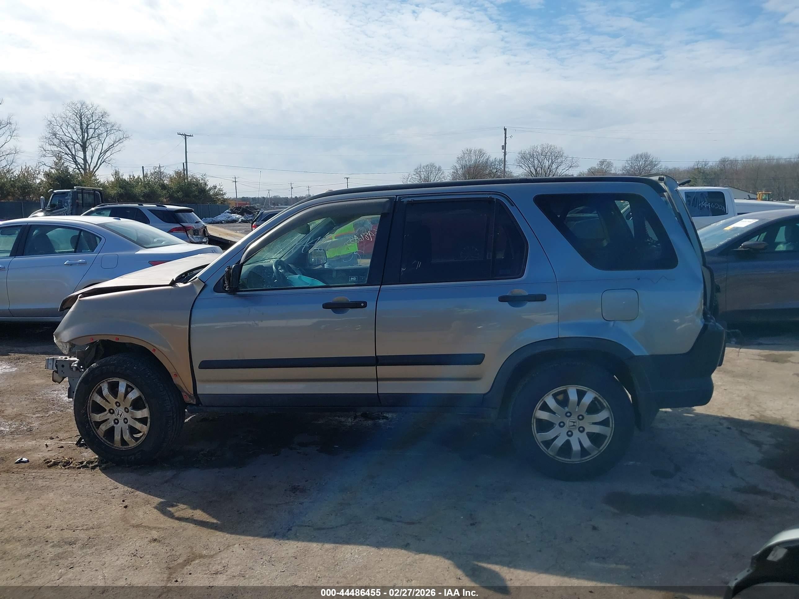 2005 Honda Cr-v Ex Gray vin: JHLRD78825C011606