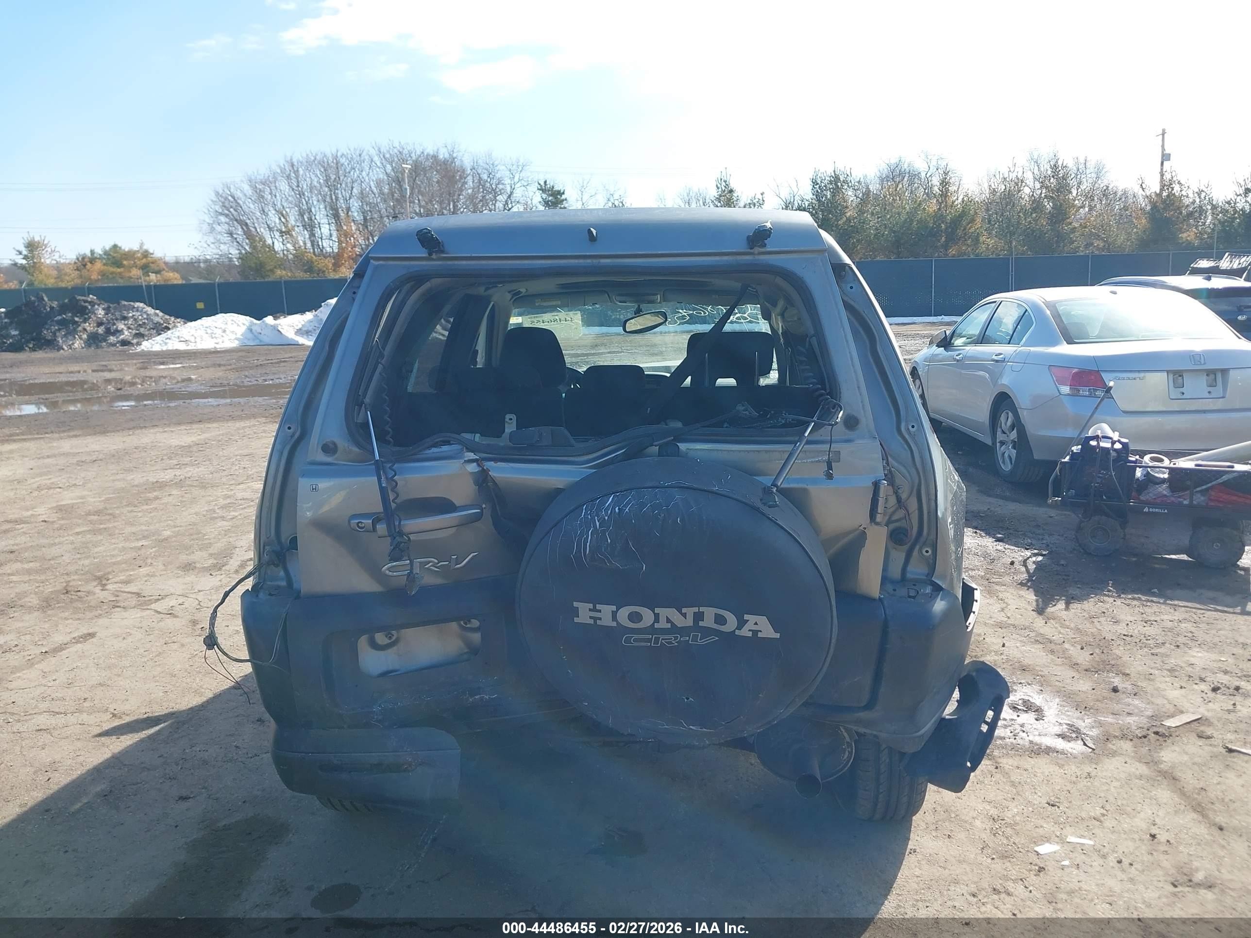 2005 Honda Cr-v Ex Gray vin: JHLRD78825C011606