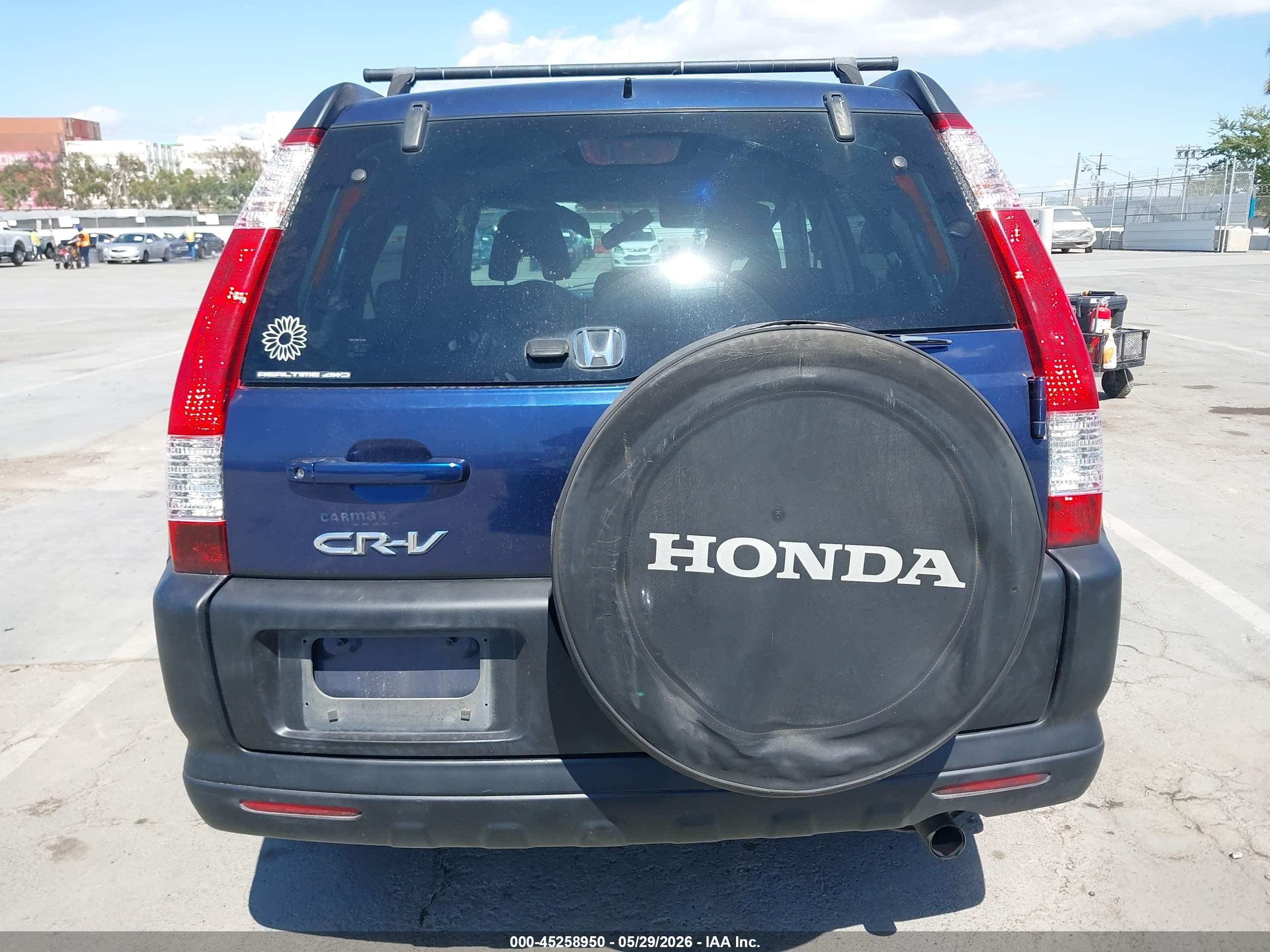 2005 Honda Cr-v Ex Blue vin: JHLRD78825C015560