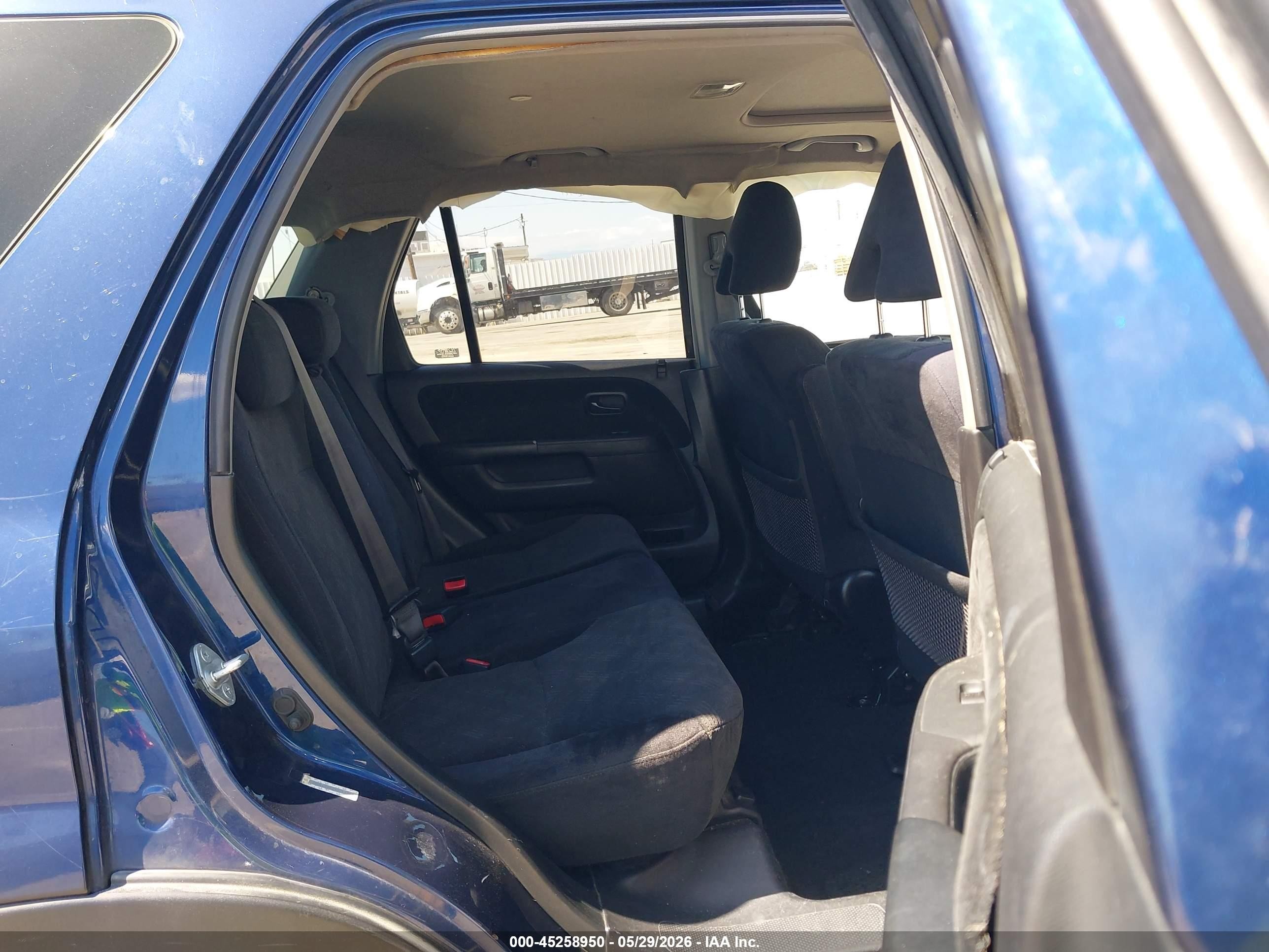 2005 Honda Cr-v Ex Blue vin: JHLRD78825C015560