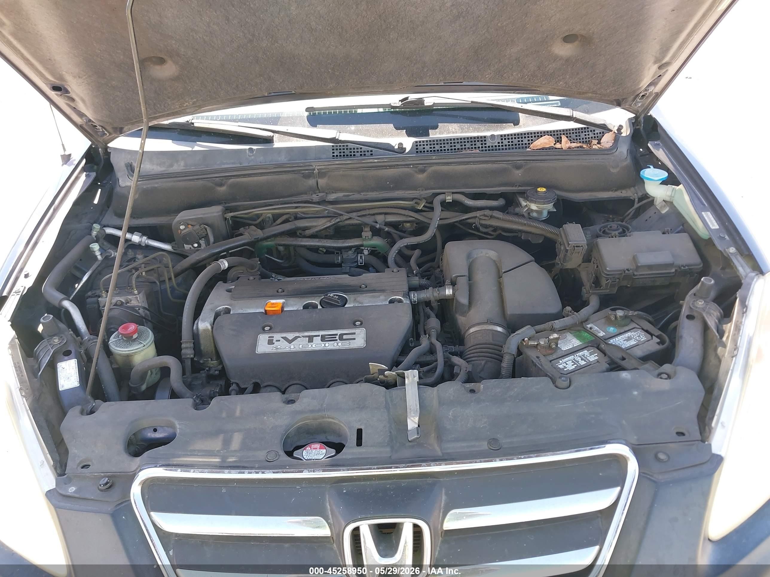 2005 Honda Cr-v Ex Blue vin: JHLRD78825C015560