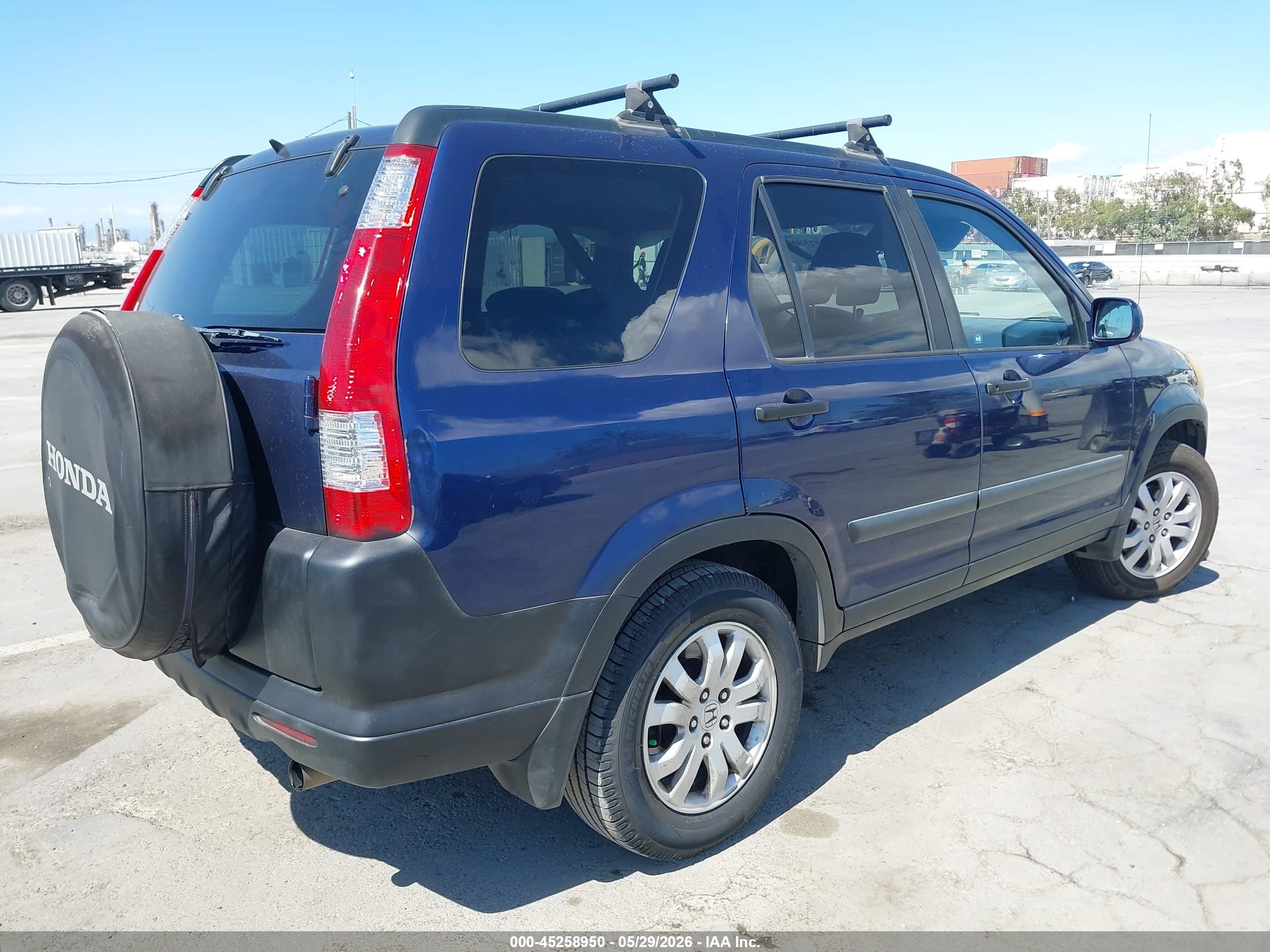2005 Honda Cr-v Ex Blue vin: JHLRD78825C015560