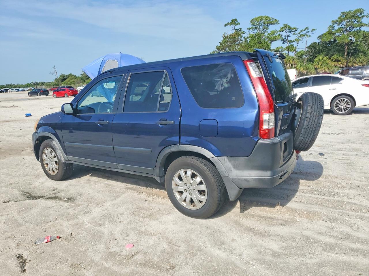2006 Honda Cr-v Ex Blue vin: JHLRD78826C014958