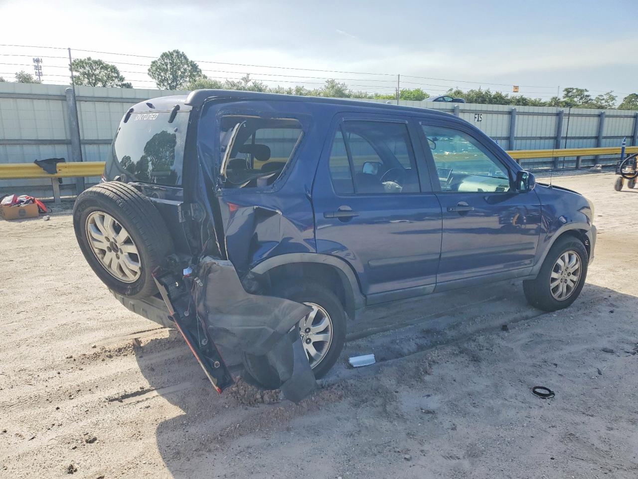 2006 Honda Cr-v Ex Blue vin: JHLRD78826C014958