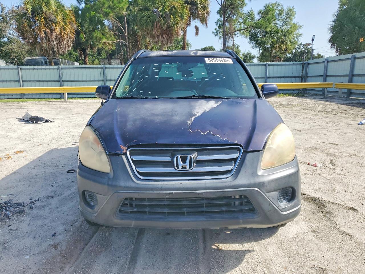 2006 Honda Cr-v Ex Blue vin: JHLRD78826C014958