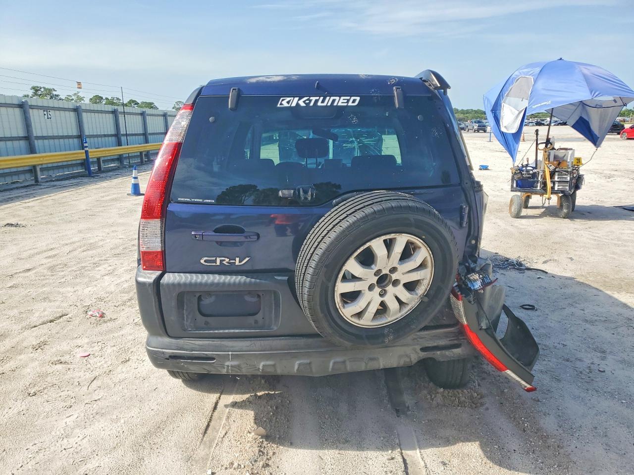 2006 Honda Cr-v Ex Blue vin: JHLRD78826C014958
