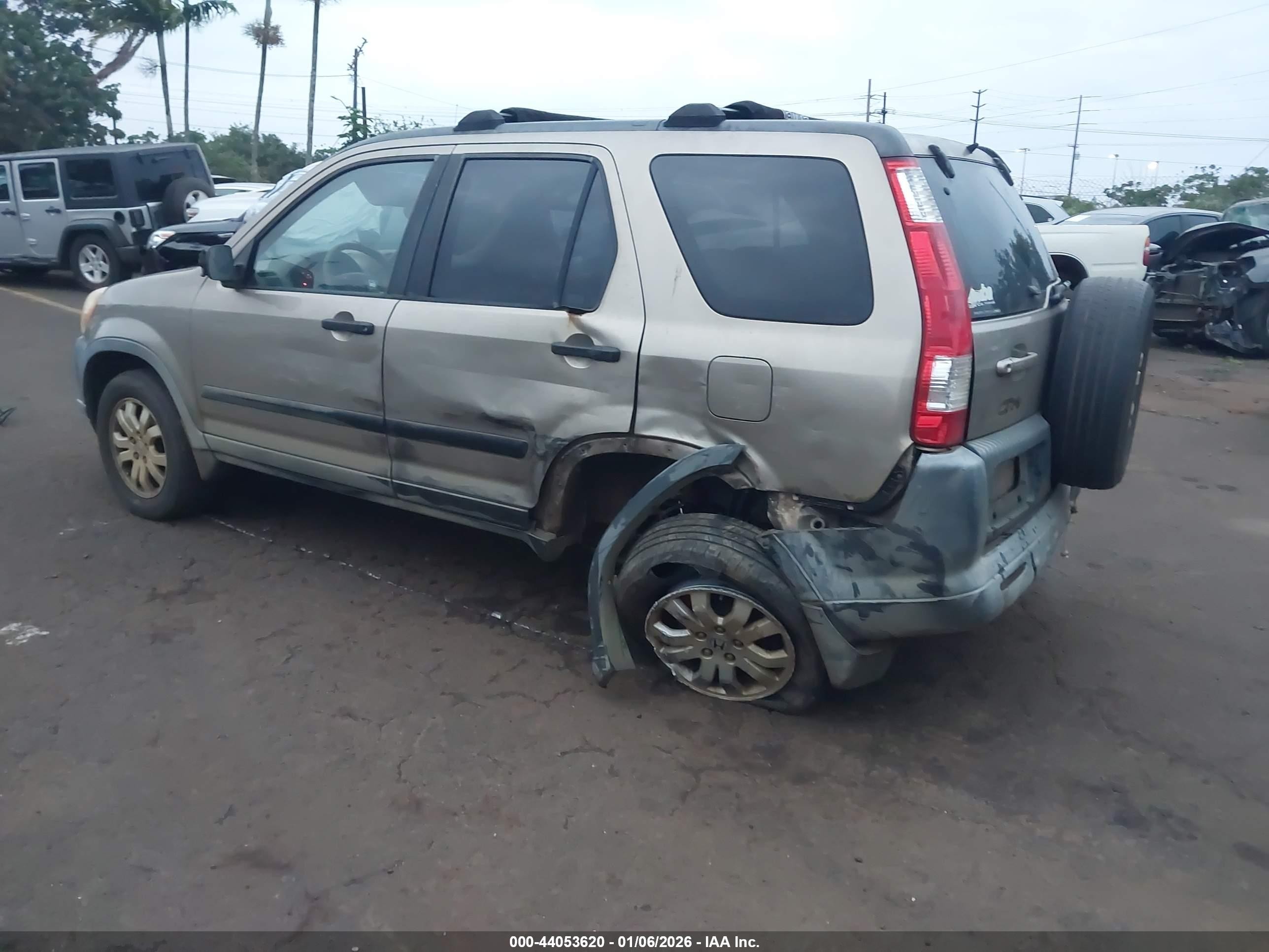 2006 Honda Cr-v Ex Gold vin: JHLRD78826C025202