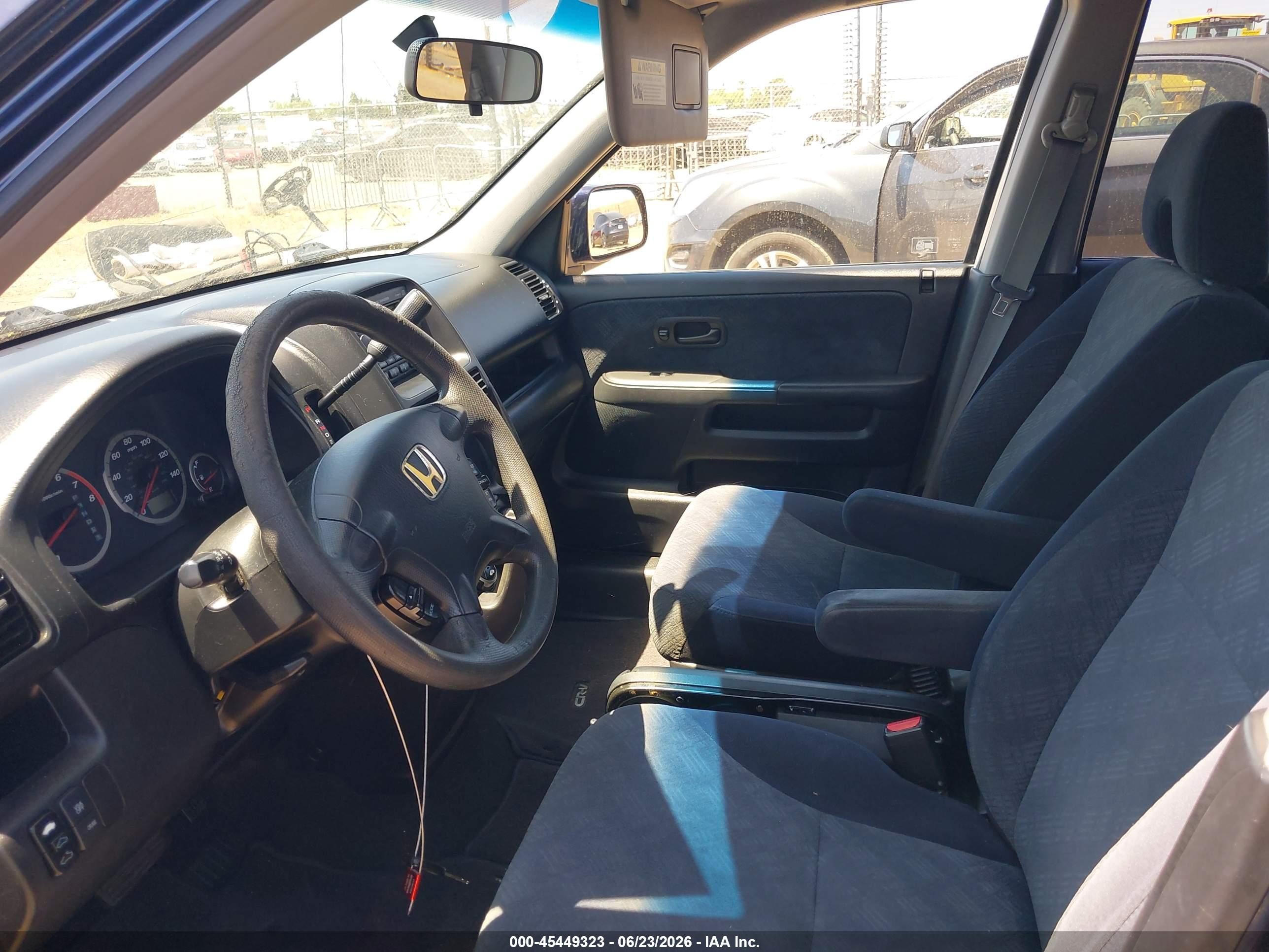2006 Honda Cr-v Ex Blue vin: JHLRD78826C062475