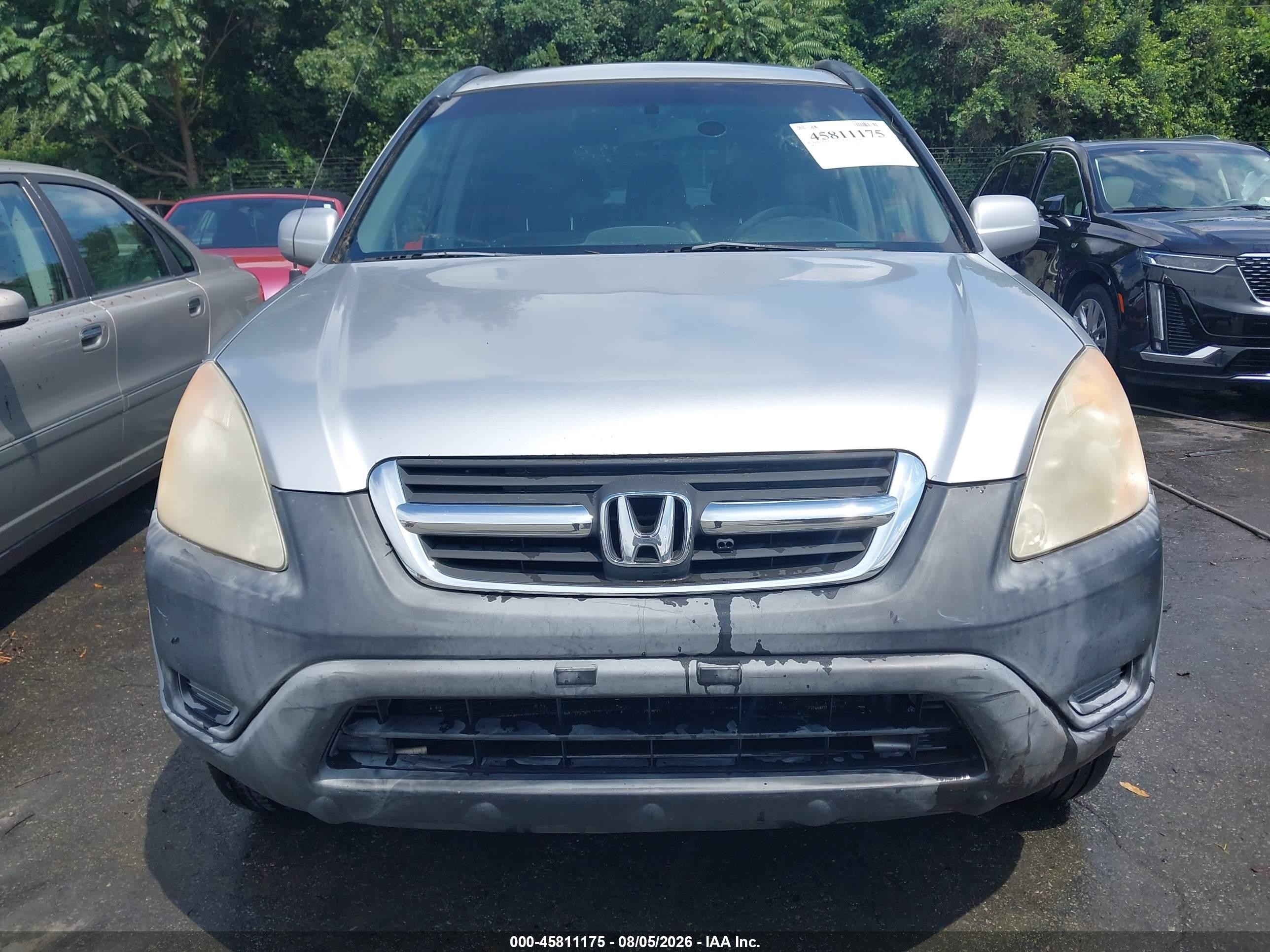 2002 Honda Cr-v Ex Silver vin: JHLRD78832C014834