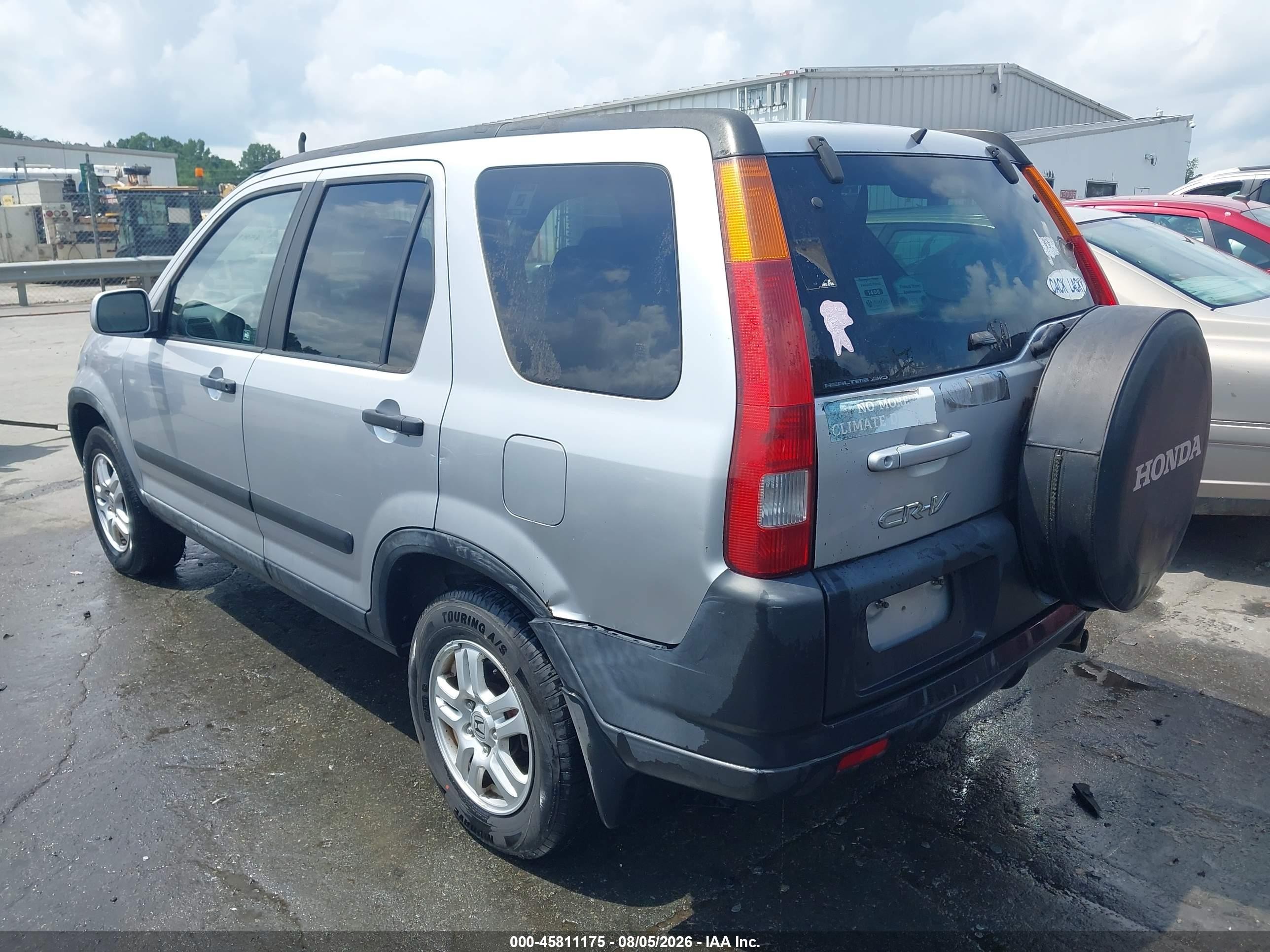 2002 Honda Cr-v Ex Silver vin: JHLRD78832C014834