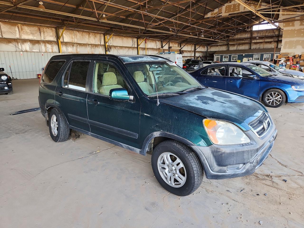 2002 Honda Cr-v Ex Green vin: JHLRD78832C076458