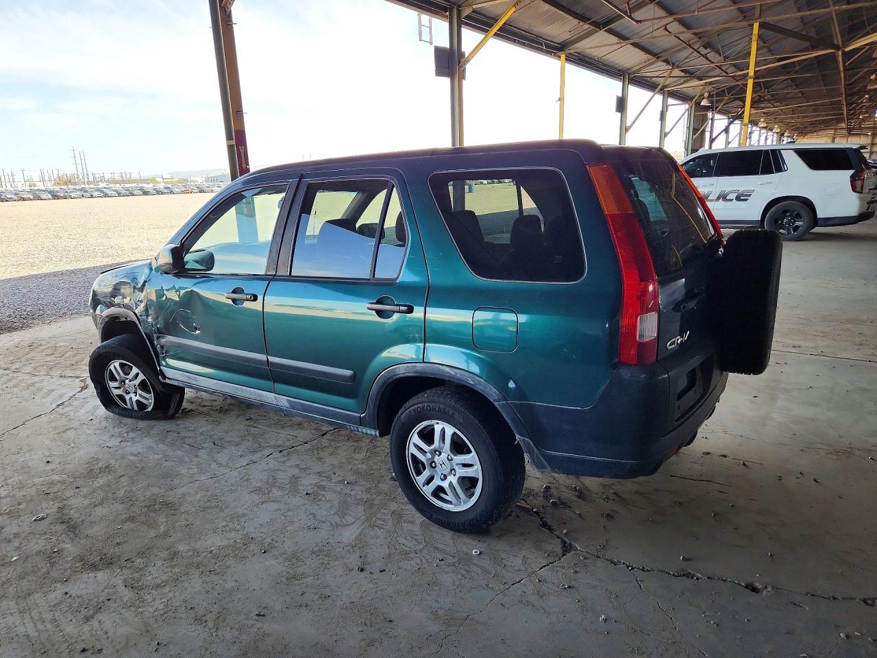 2002 Honda Cr-v Ex Green vin: JHLRD78832C076458