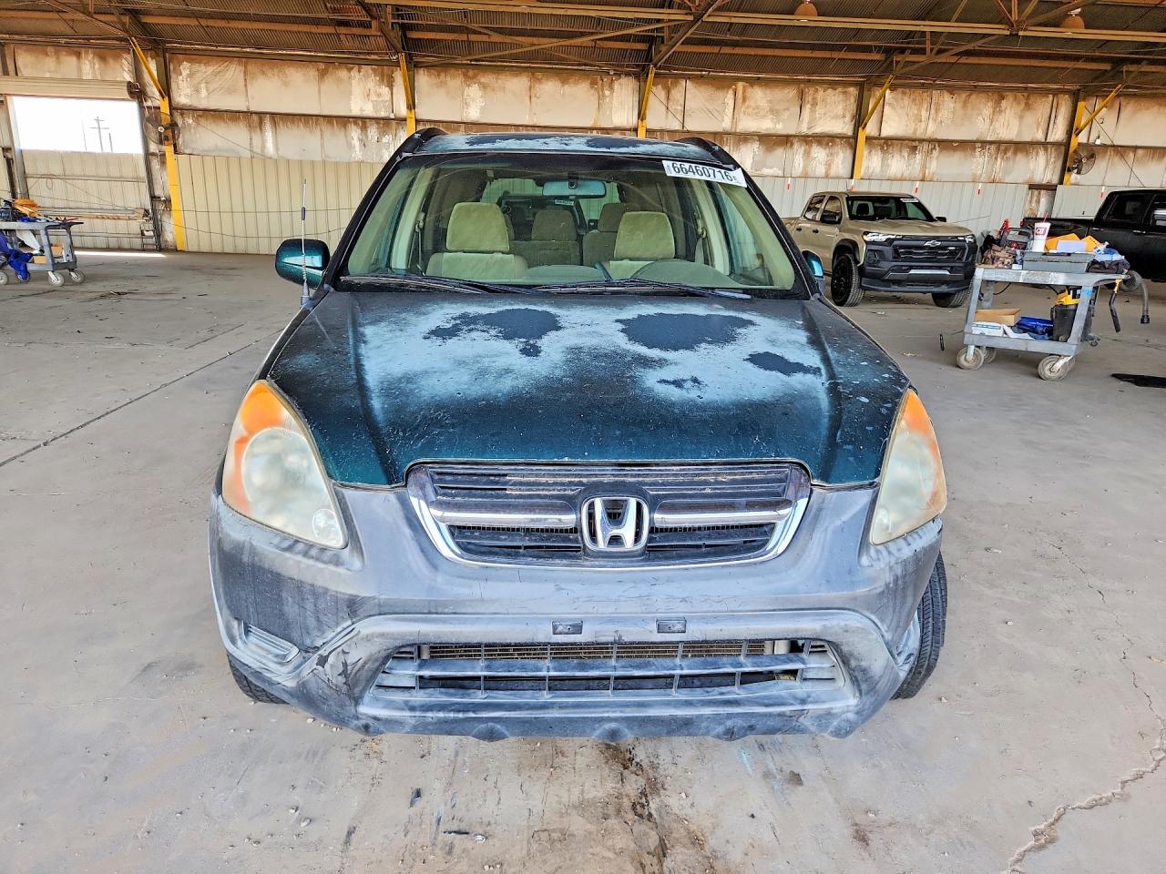 2002 Honda Cr-v Ex Green vin: JHLRD78832C076458