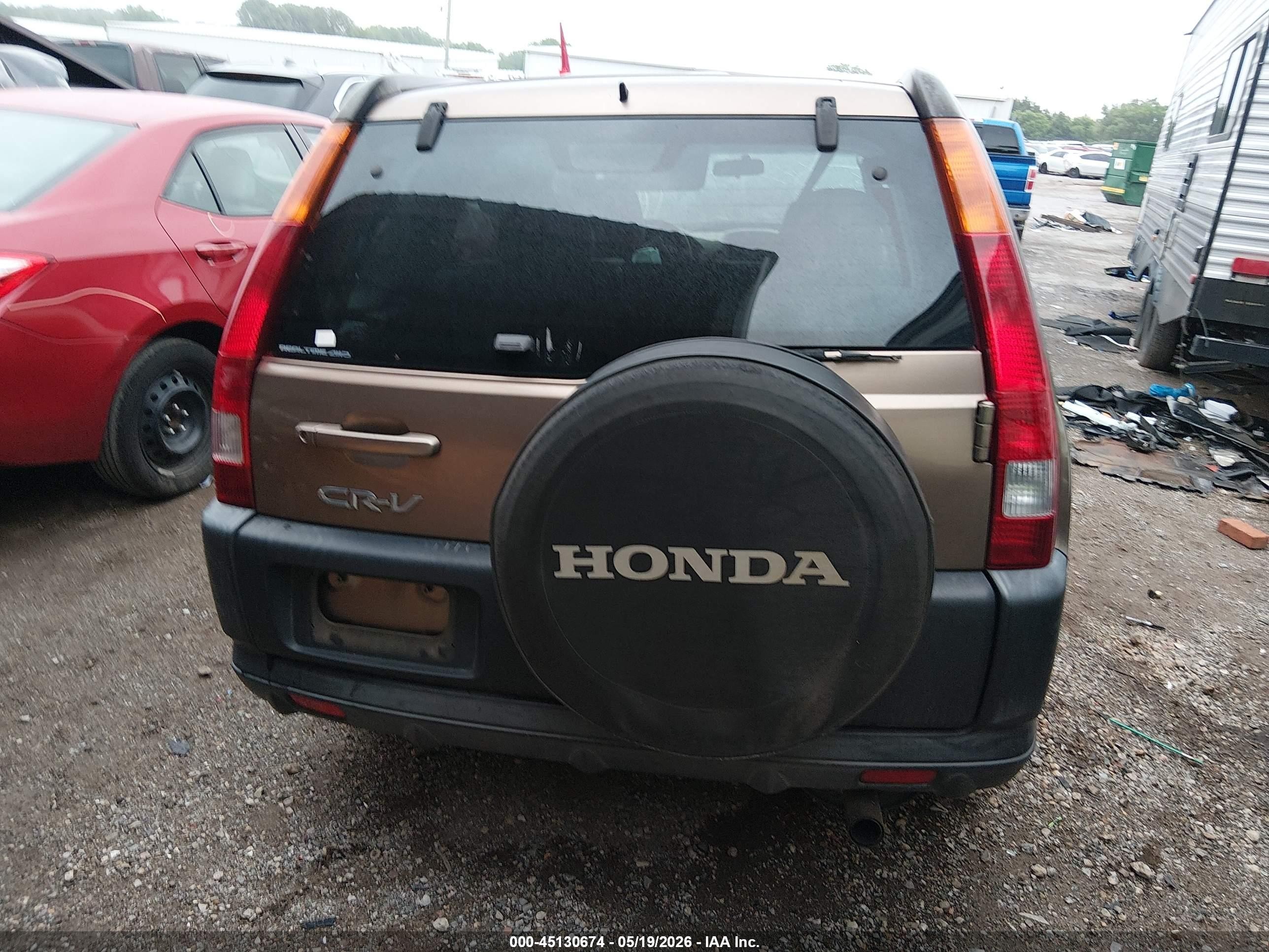 2002 Honda Cr-v Ex Золотой vin: JHLRD78832C082129
