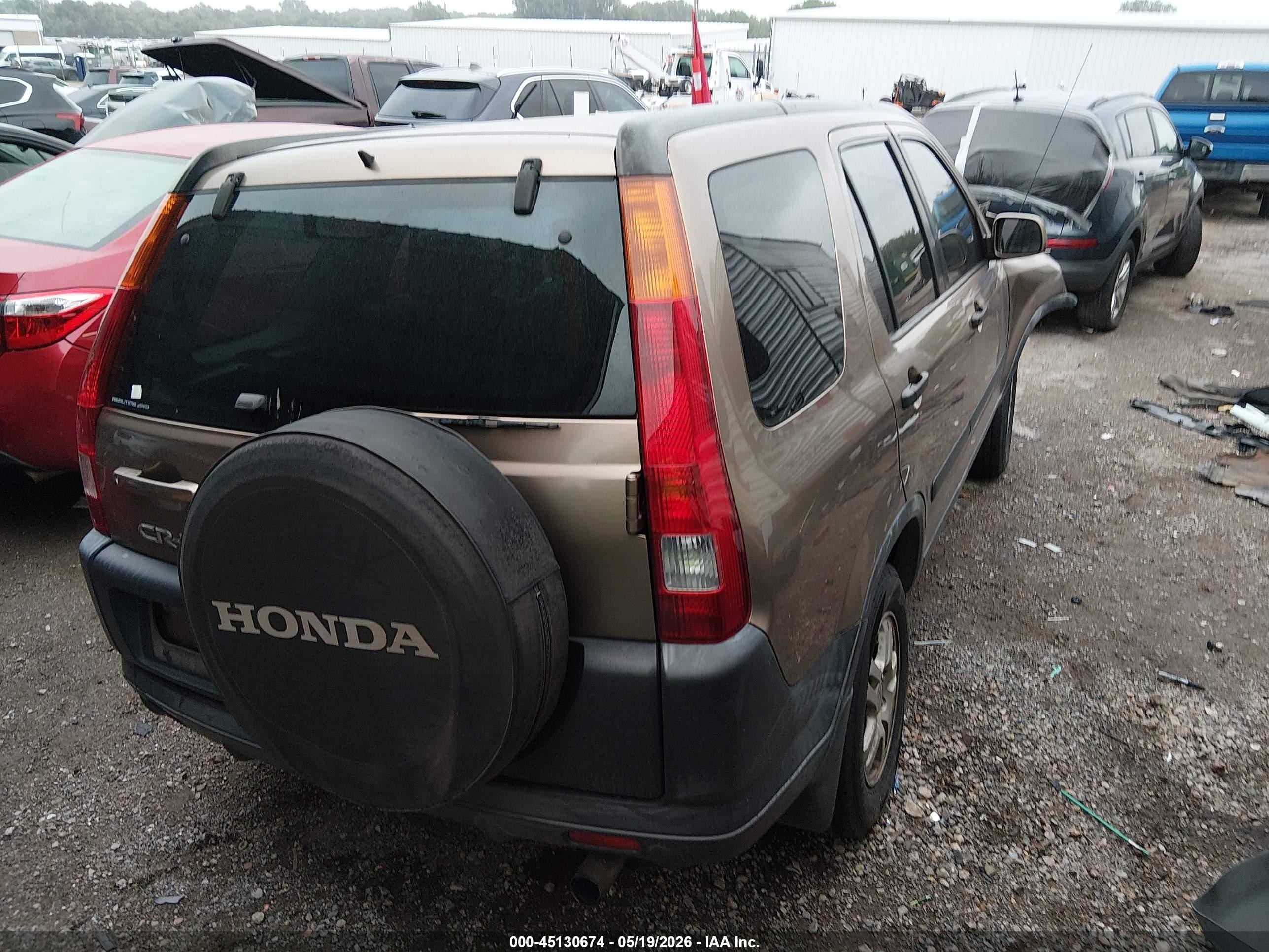 2002 Honda Cr-v Ex Золотой vin: JHLRD78832C082129