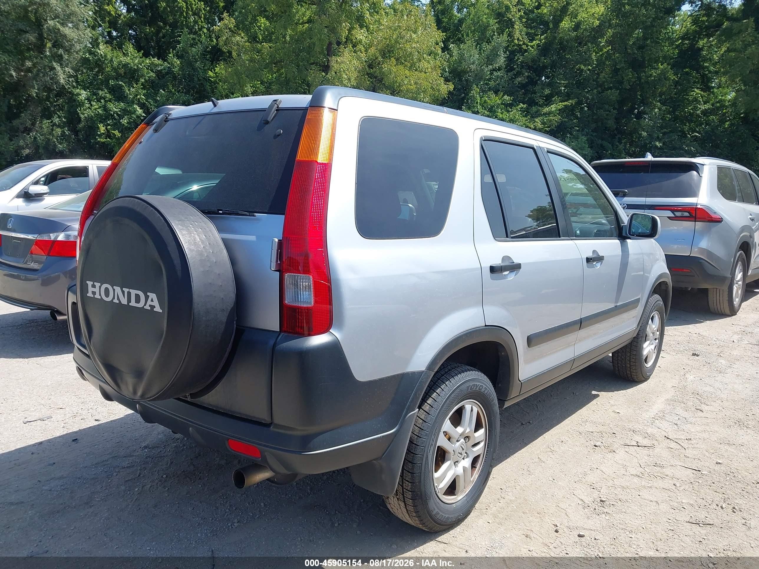 2003 Honda Cr-v Ex Silver vin: JHLRD78833C013670