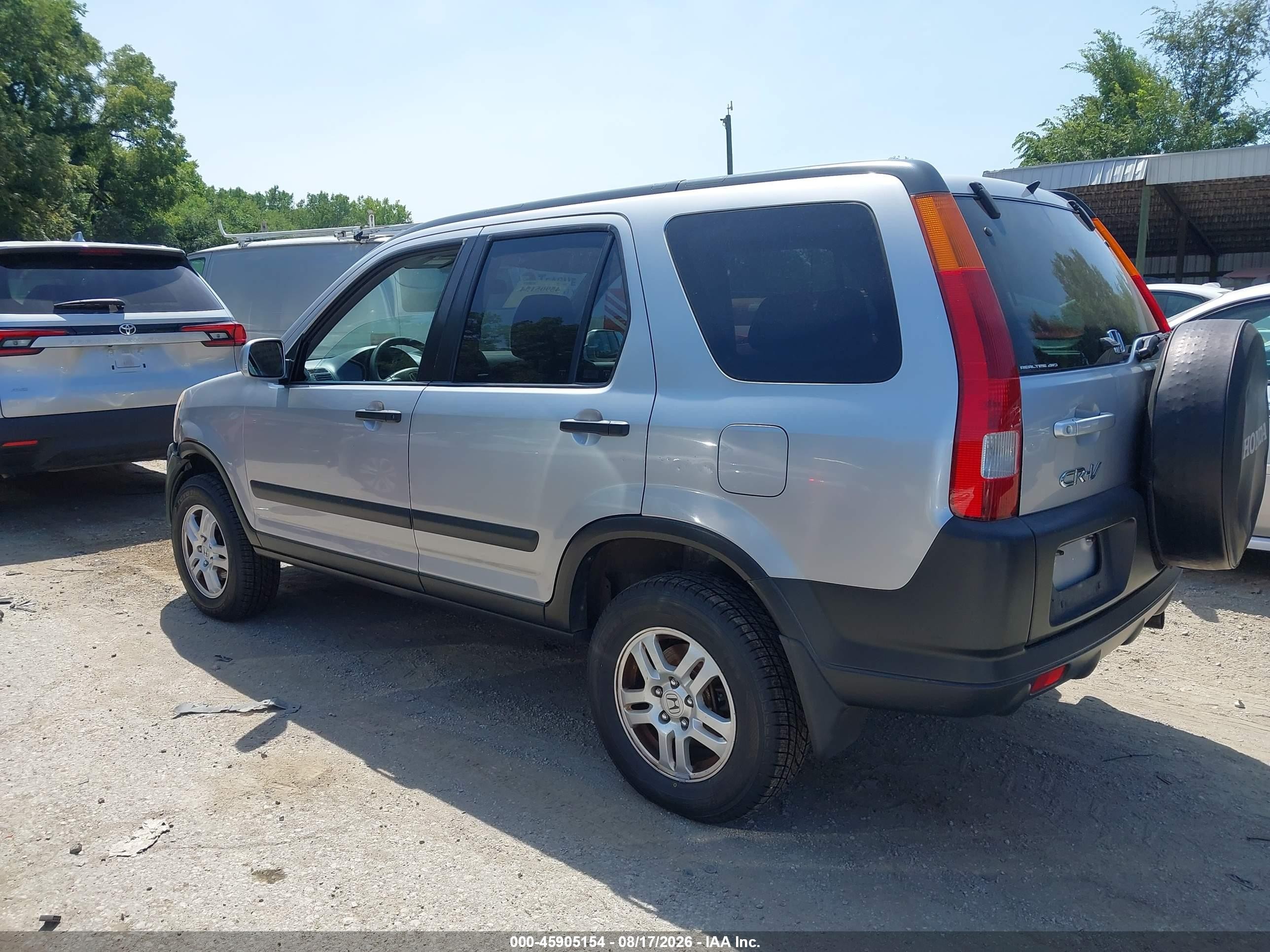 2003 Honda Cr-v Ex Silver vin: JHLRD78833C013670